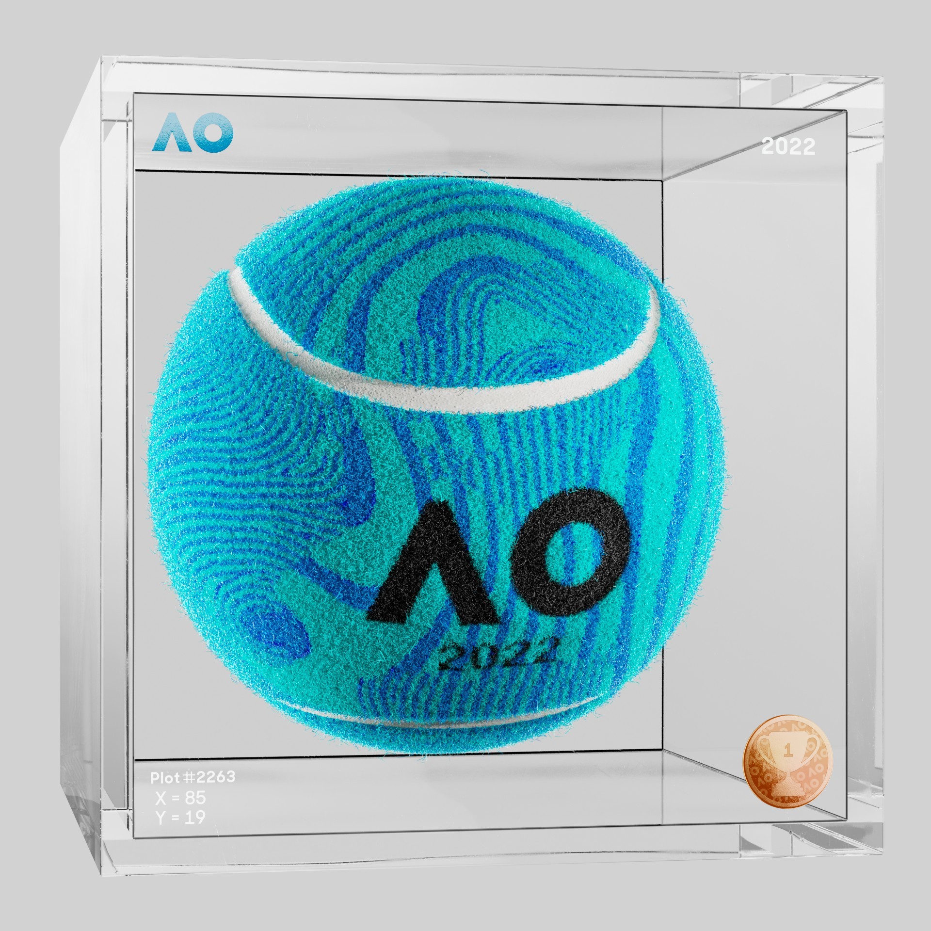 The Australian Open - The Australian Open Art Ball - AO Art Ball #3772 - NFT # 3772