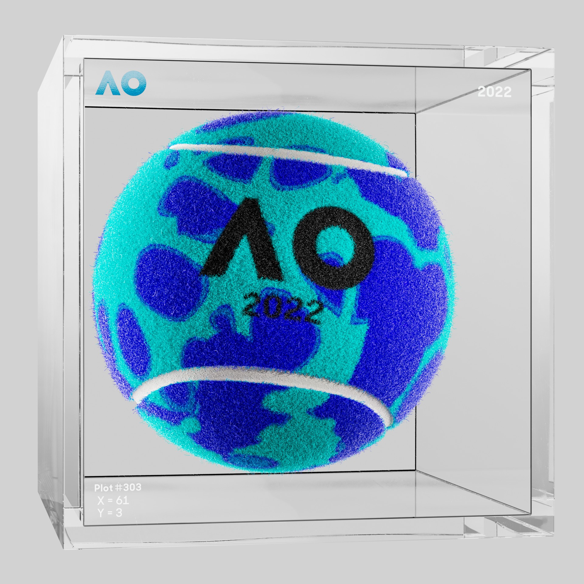 The Australian Open - The Australian Open Art Ball - AO Art Ball #3773 - NFT # 3773