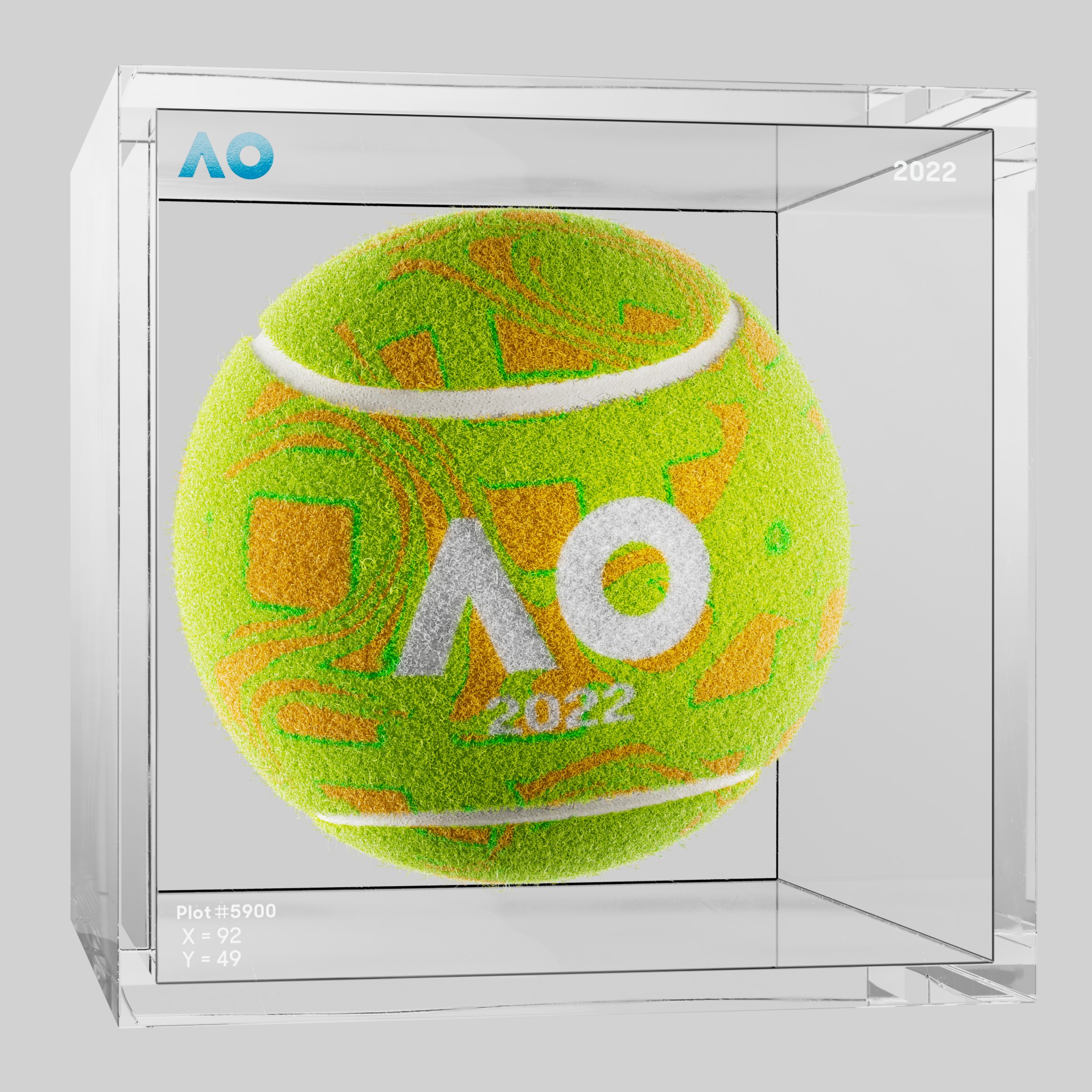 The Australian Open - The Australian Open Art Ball - AO Art Ball #3776 - NFT # 3776