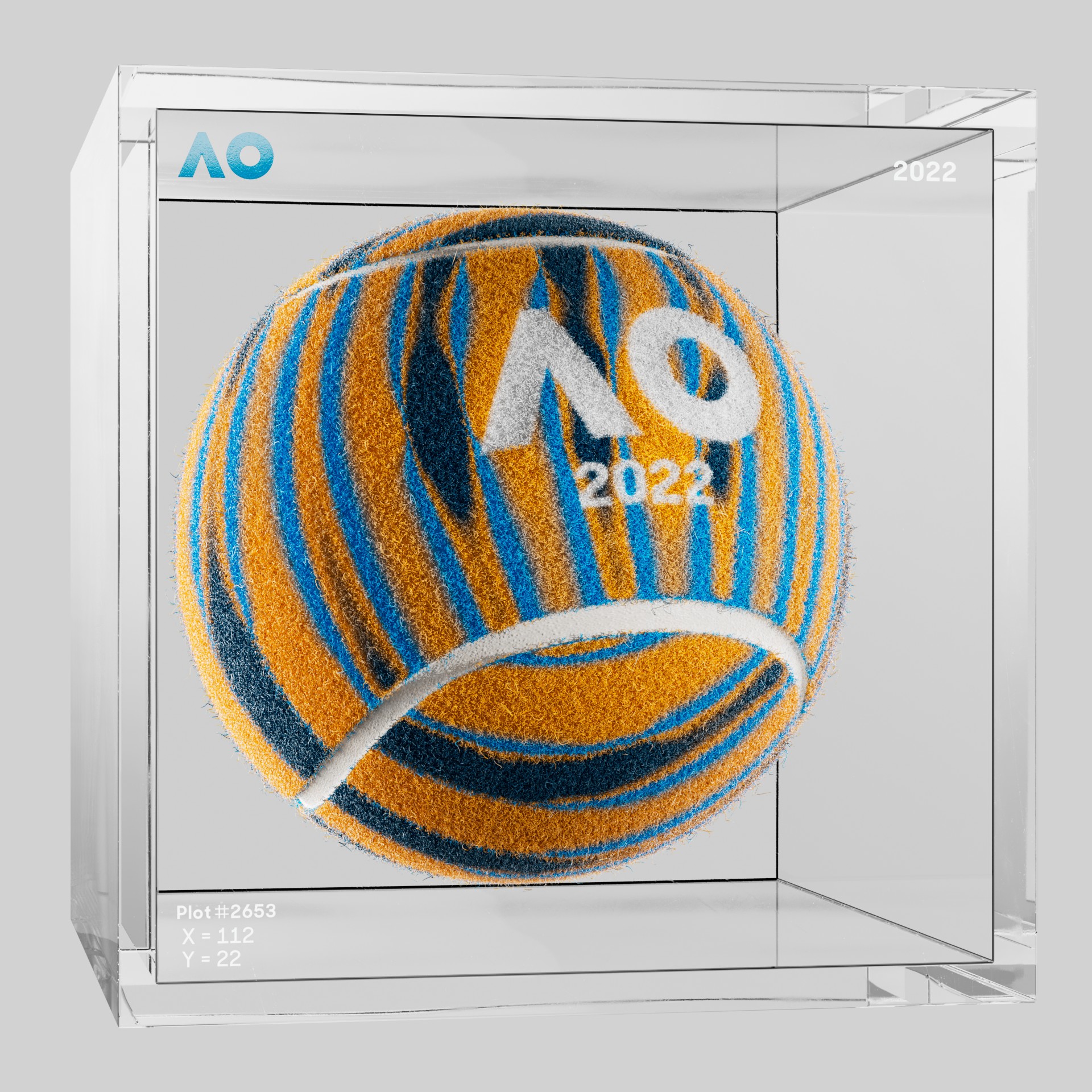 The Australian Open - The Australian Open Art Ball - AO Art Ball #3778 - NFT # 3778