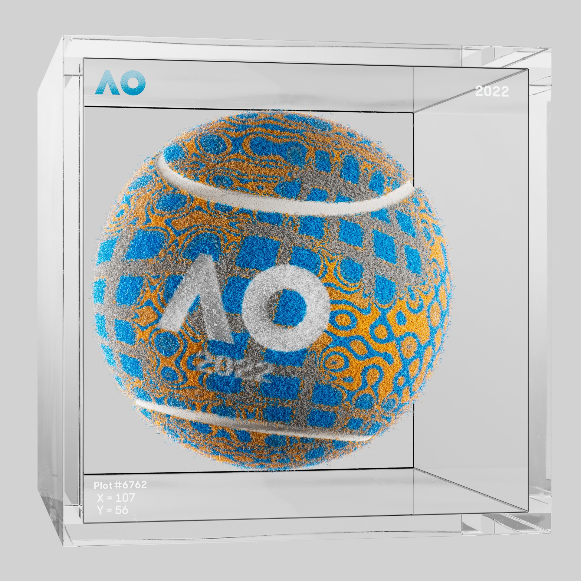 The Australian Open - The Australian Open Art Ball - AO Art Ball #3782 - NFT # 3782