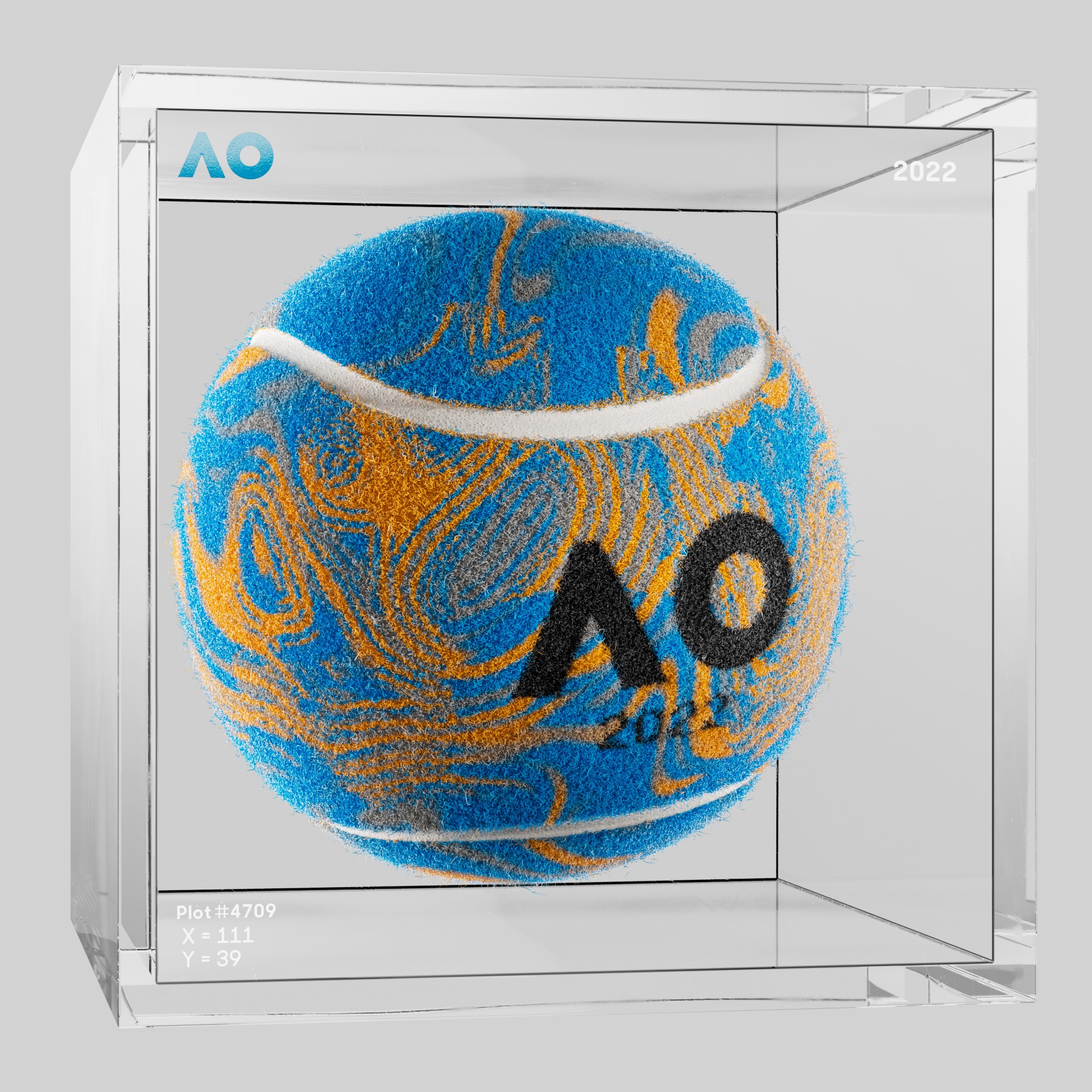 The Australian Open - The Australian Open Art Ball - AO Art Ball #3784 - NFT # 3784