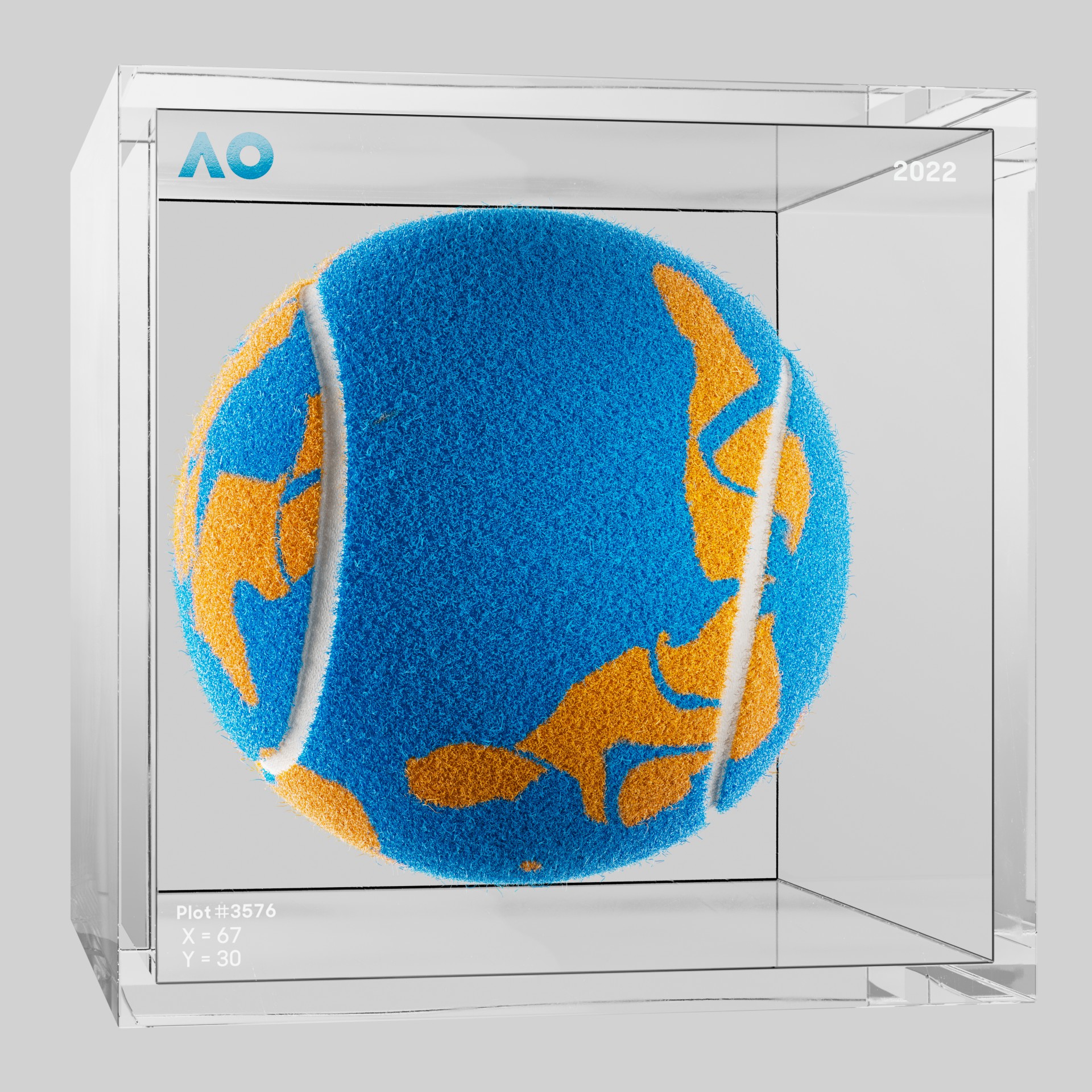 The Australian Open - The Australian Open Art Ball - AO Art Ball #3785 - NFT # 3785