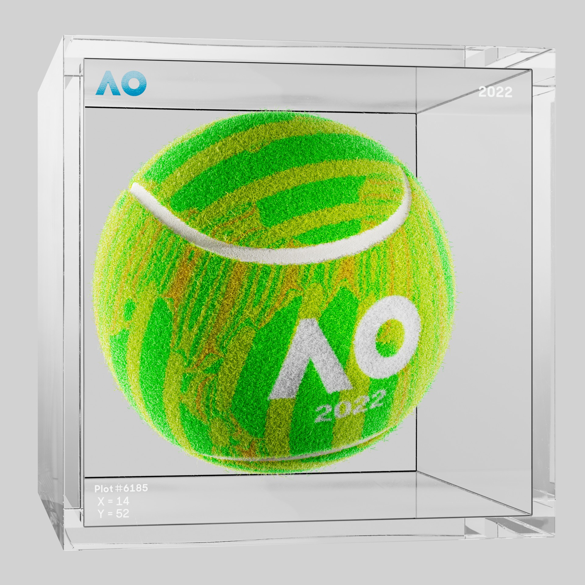 The Australian Open - The Australian Open Art Ball - AO Art Ball #3787 - NFT # 3787