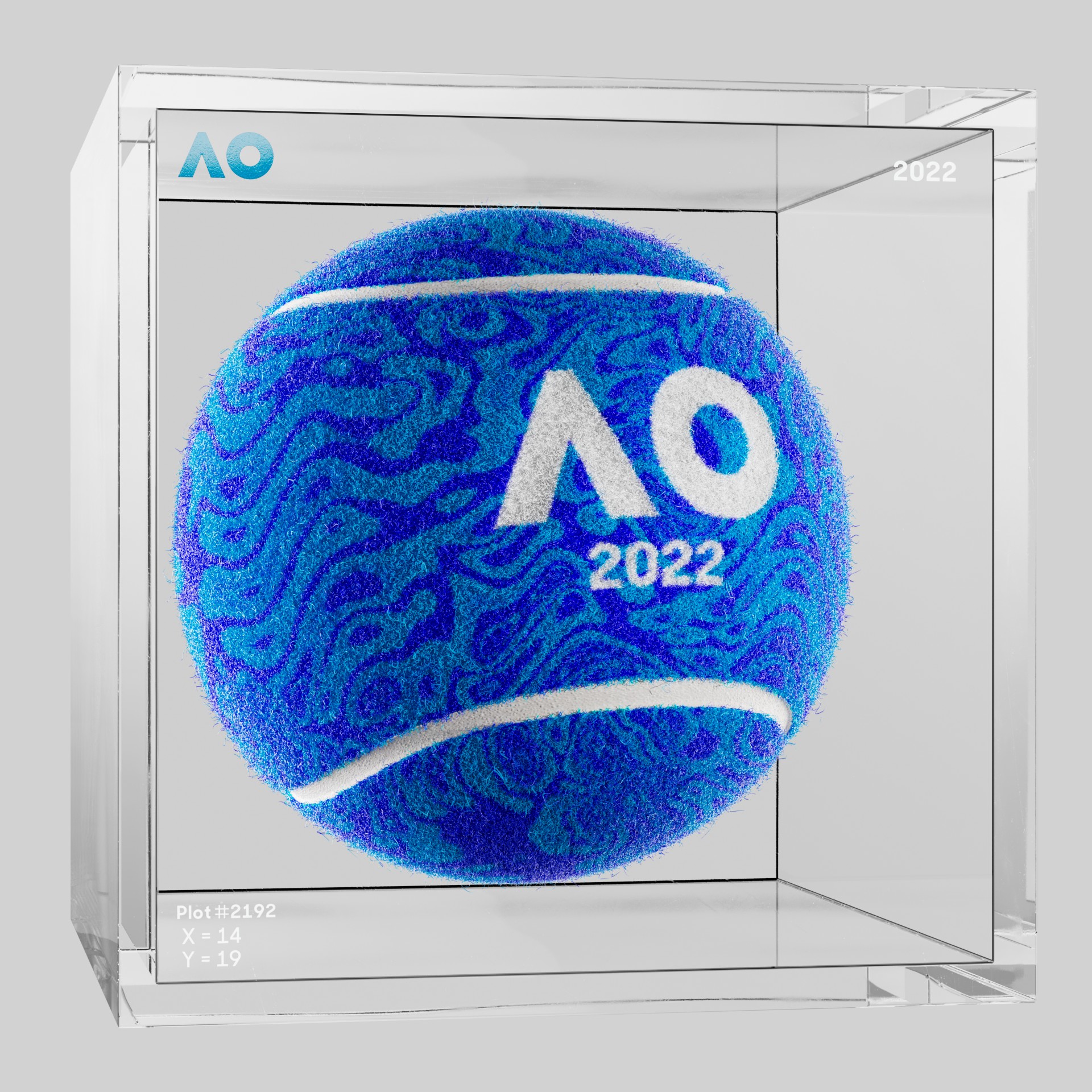 The Australian Open - The Australian Open Art Ball - AO Art Ball #3789 - NFT # 3789