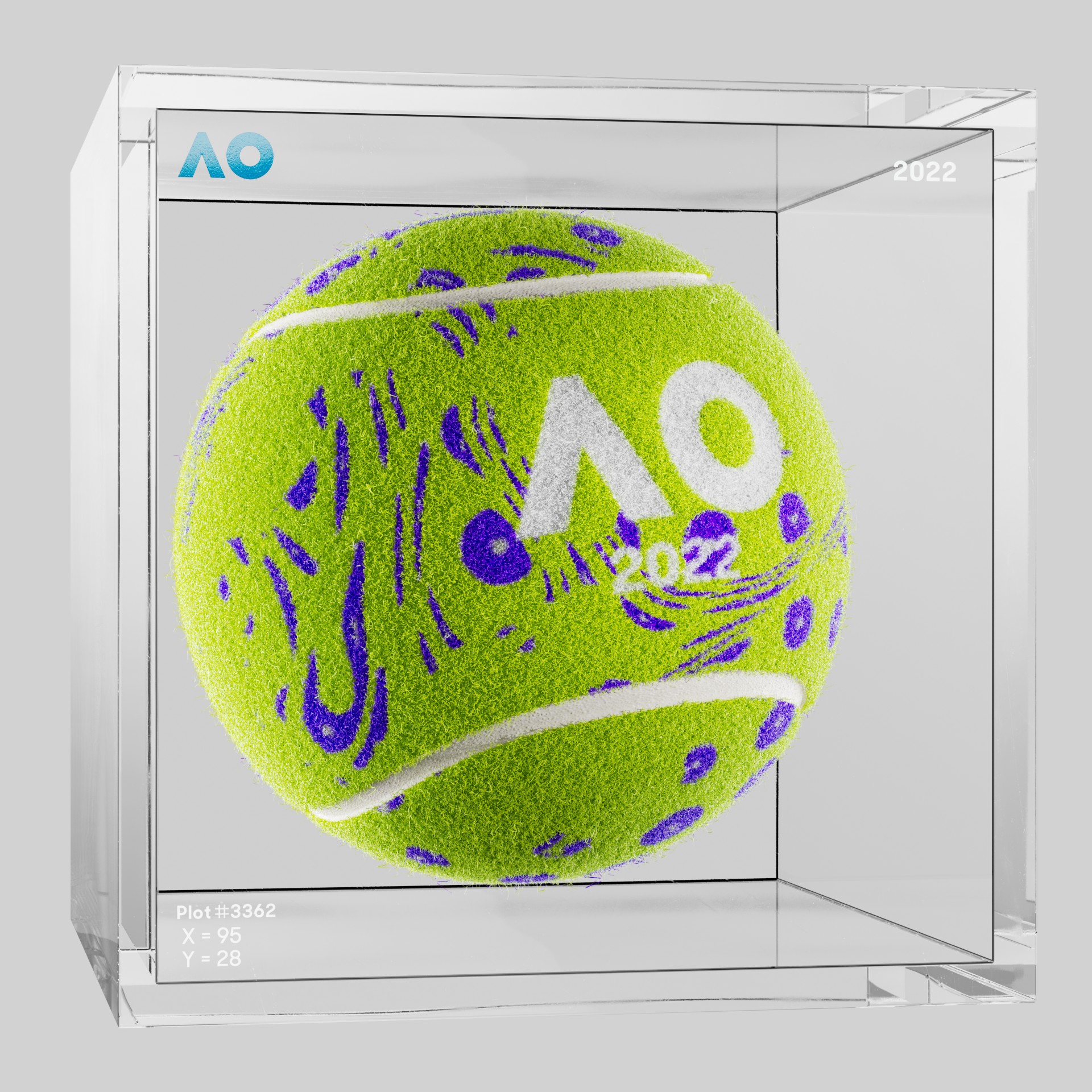 The Australian Open - The Australian Open Art Ball - AO Art Ball #379 - NFT # 379