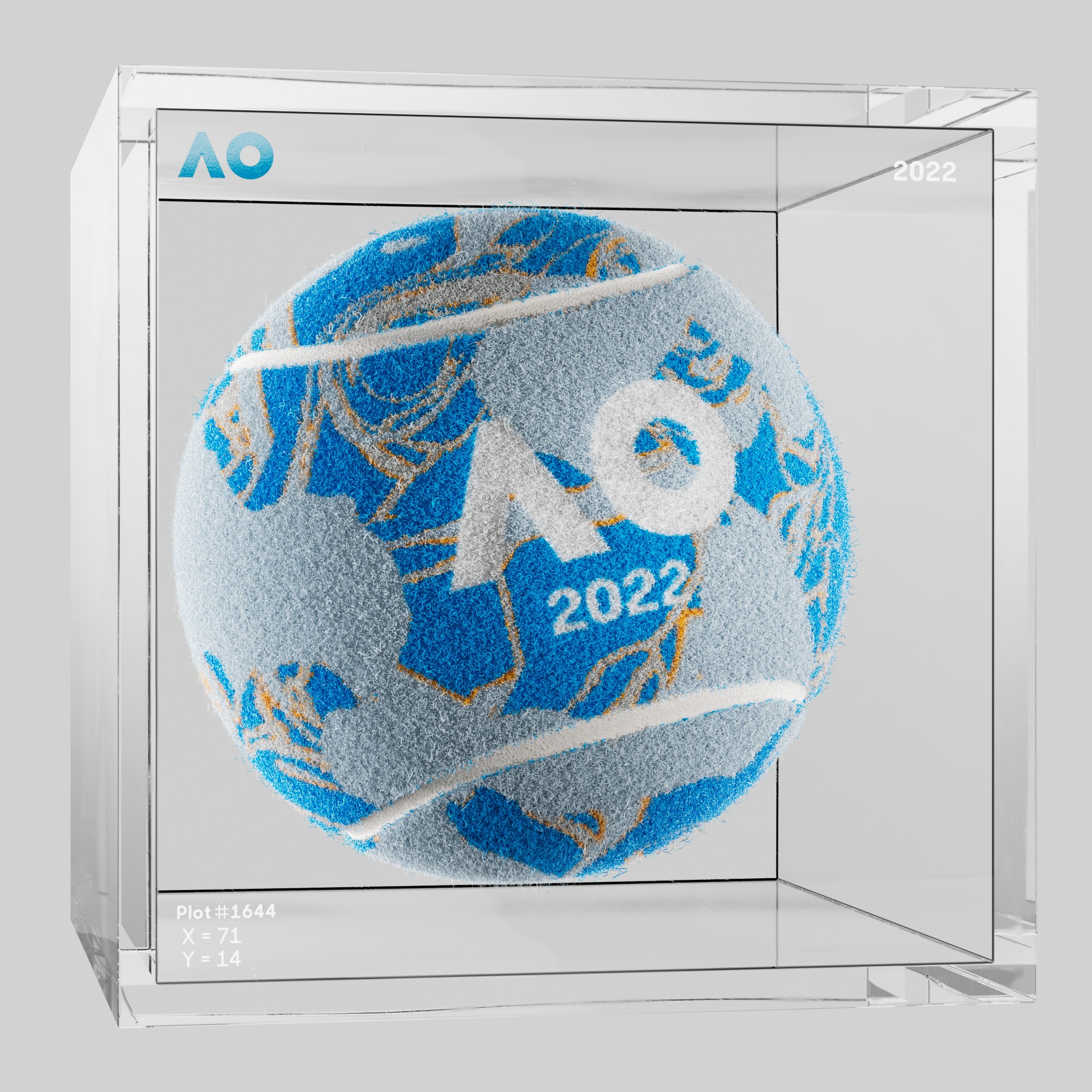 The Australian Open - The Australian Open Art Ball - AO Art Ball #3793 - NFT # 3793