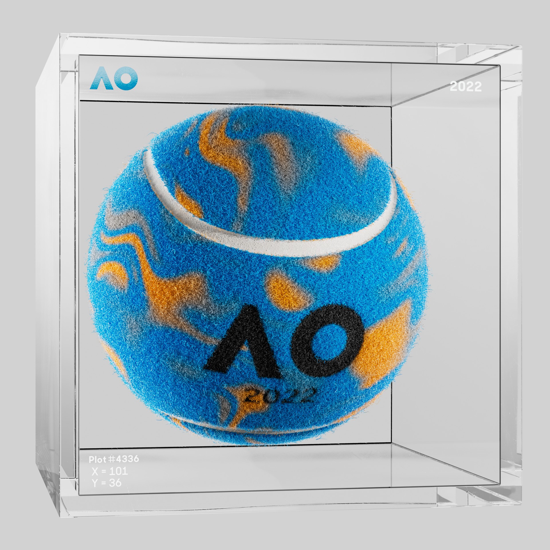 The Australian Open - The Australian Open Art Ball - AO Art Ball #38 - NFT # 38