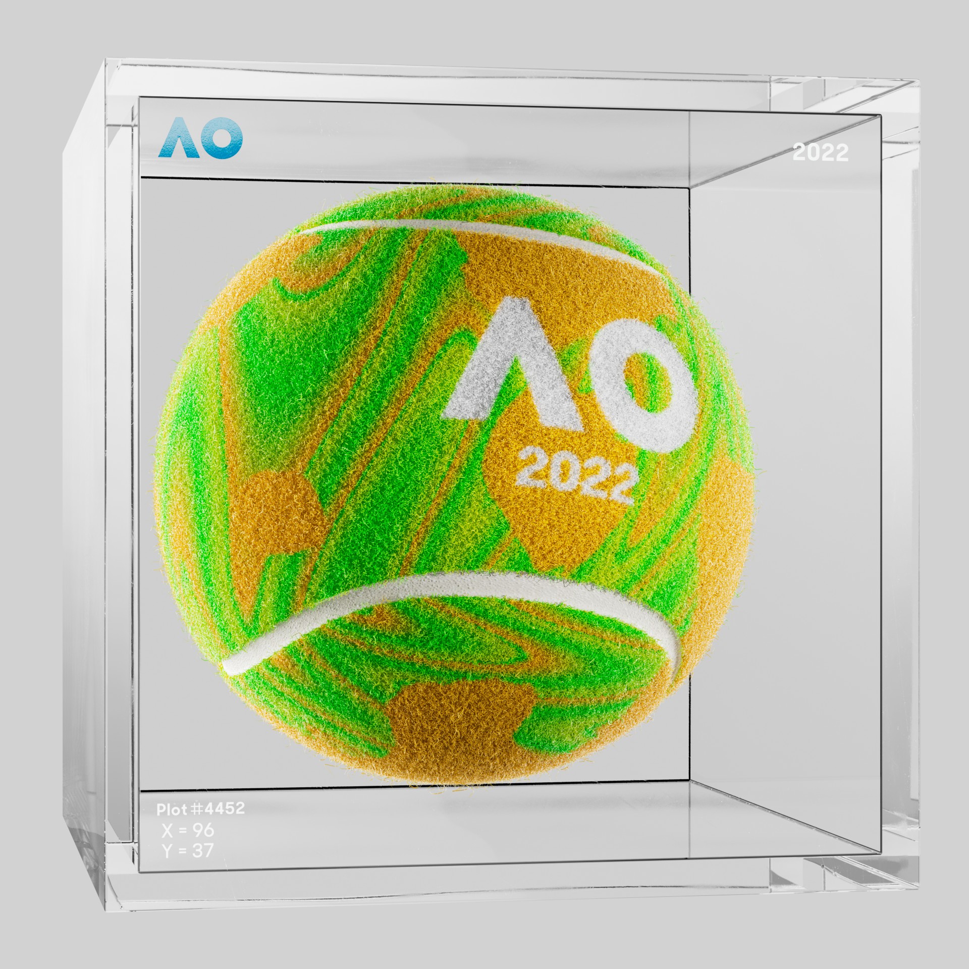The Australian Open - The Australian Open Art Ball - AO Art Ball #380 - NFT # 380