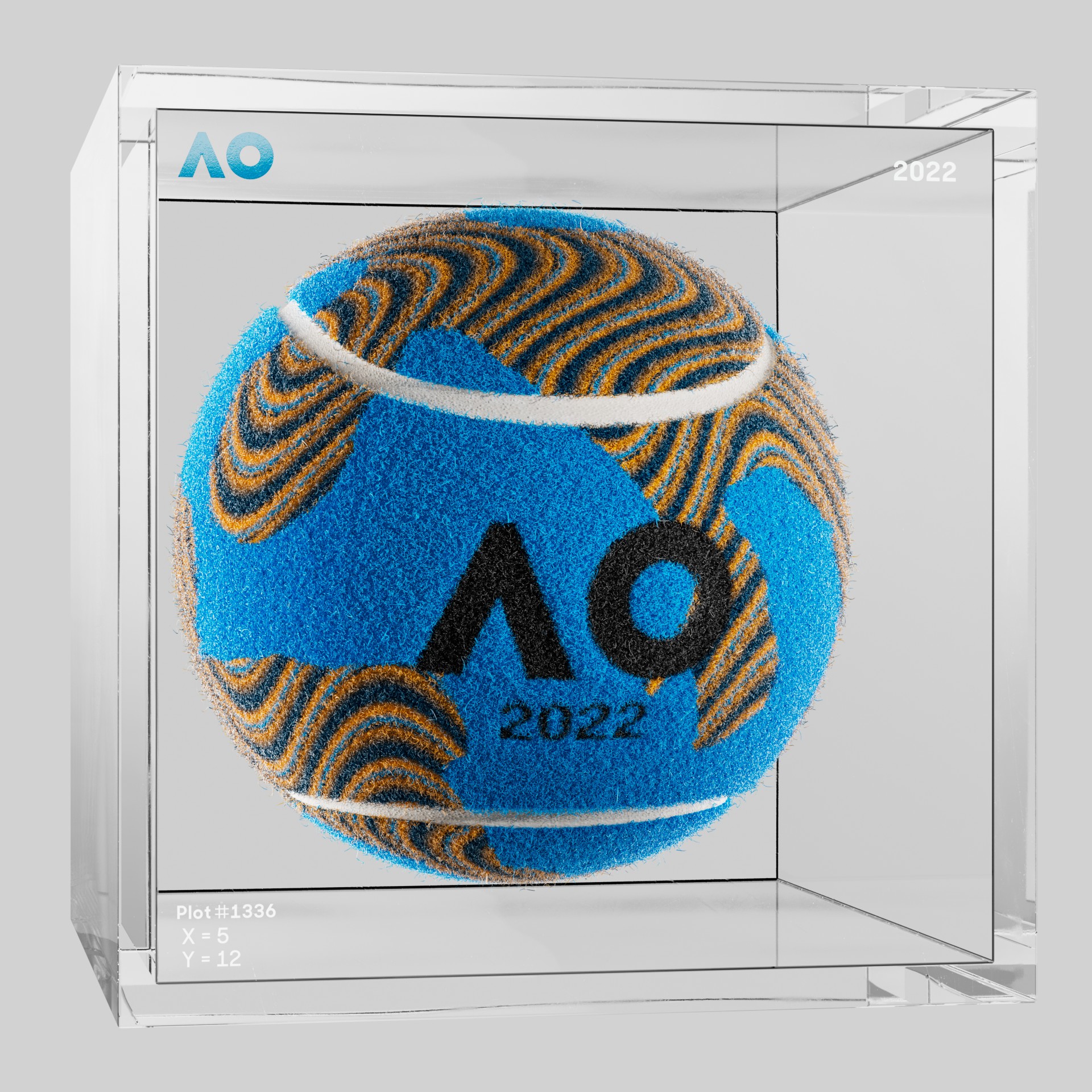 The Australian Open - The Australian Open Art Ball - AO Art Ball #3801 - NFT # 3801
