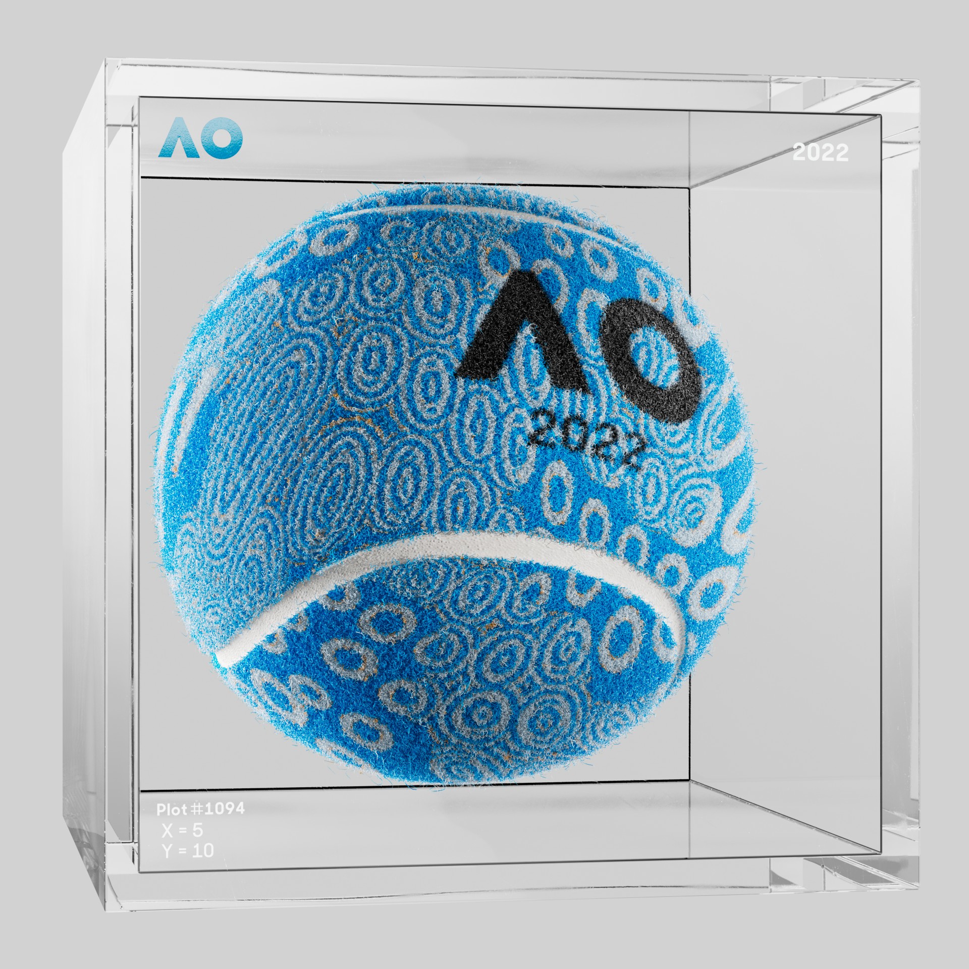 The Australian Open - The Australian Open Art Ball - AO Art Ball #3804 - NFT # 3804