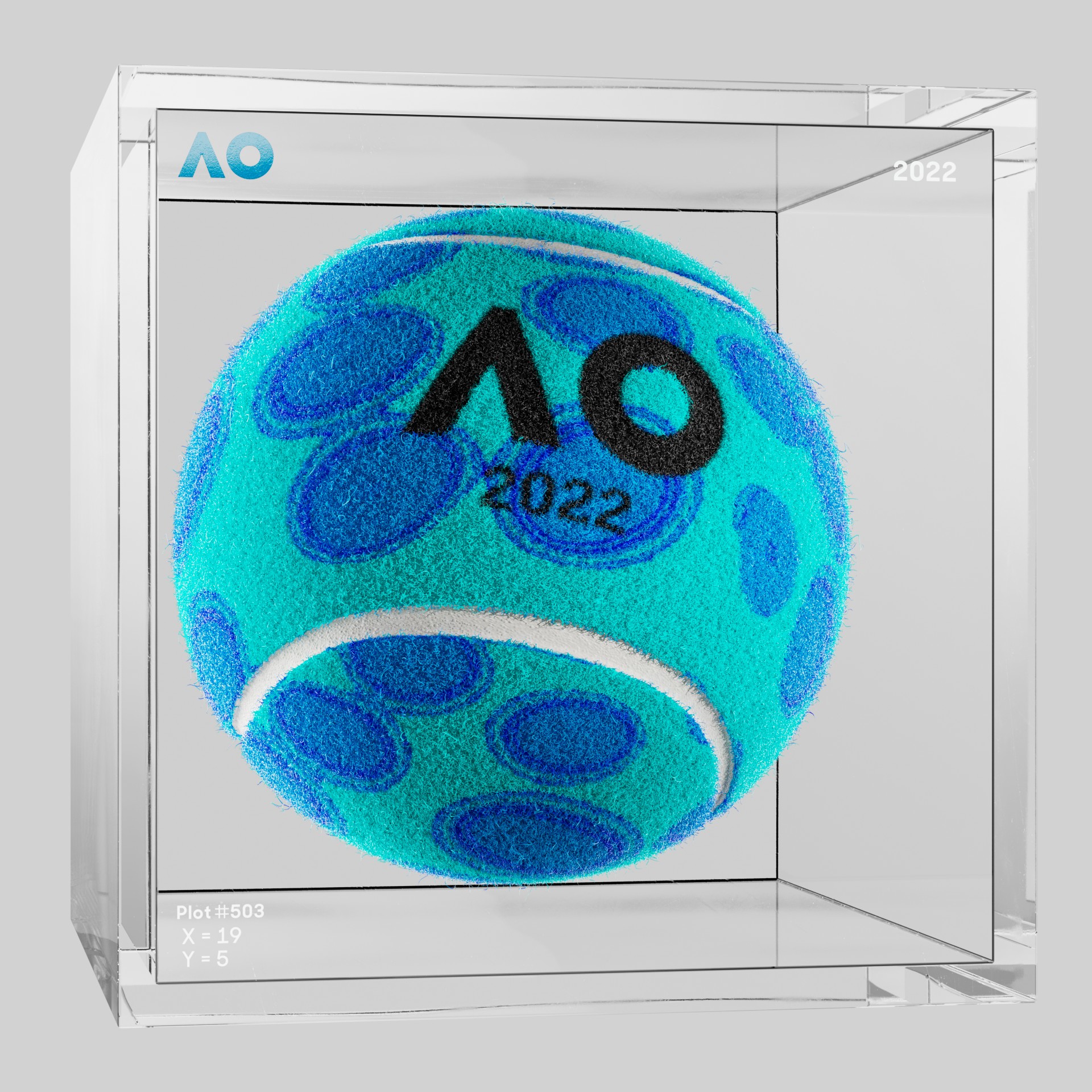 The Australian Open - The Australian Open Art Ball - AO Art Ball #3805 - NFT # 3805