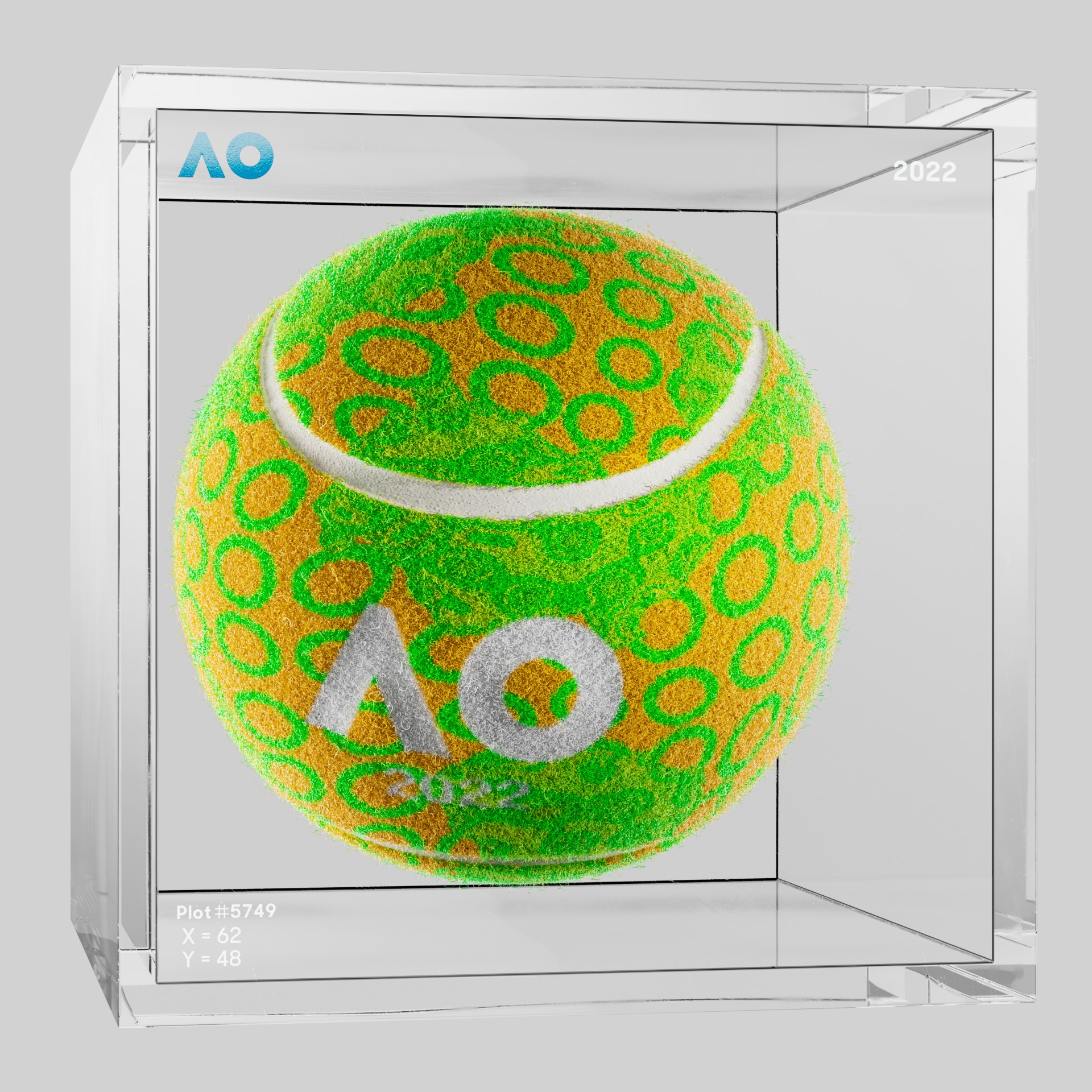 The Australian Open - The Australian Open Art Ball - AO Art Ball #3807 - NFT # 3807