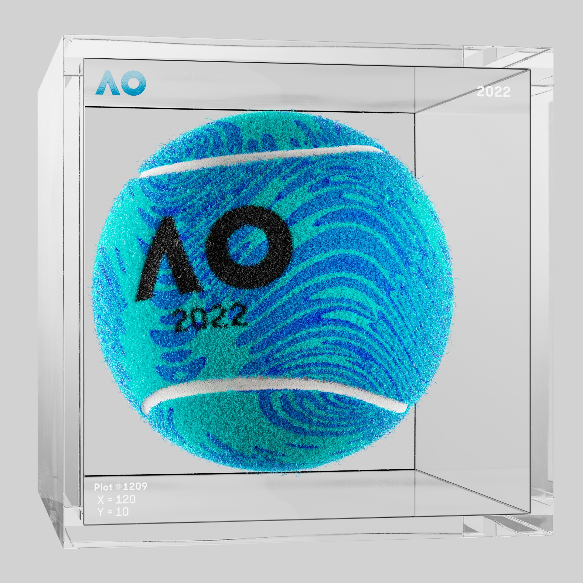 The Australian Open - The Australian Open Art Ball - AO Art Ball #3812 - NFT # 3812