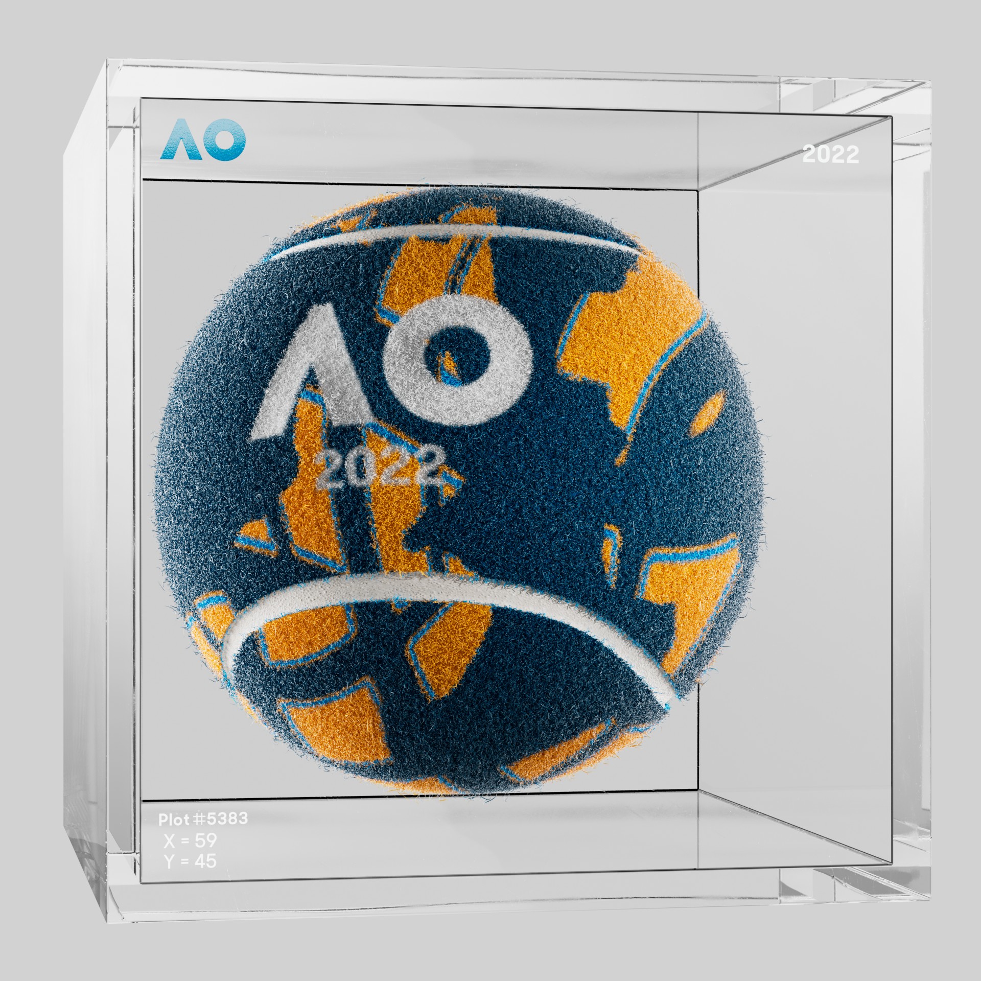 The Australian Open - The Australian Open Art Ball - AO Art Ball #3814 - NFT # 3814