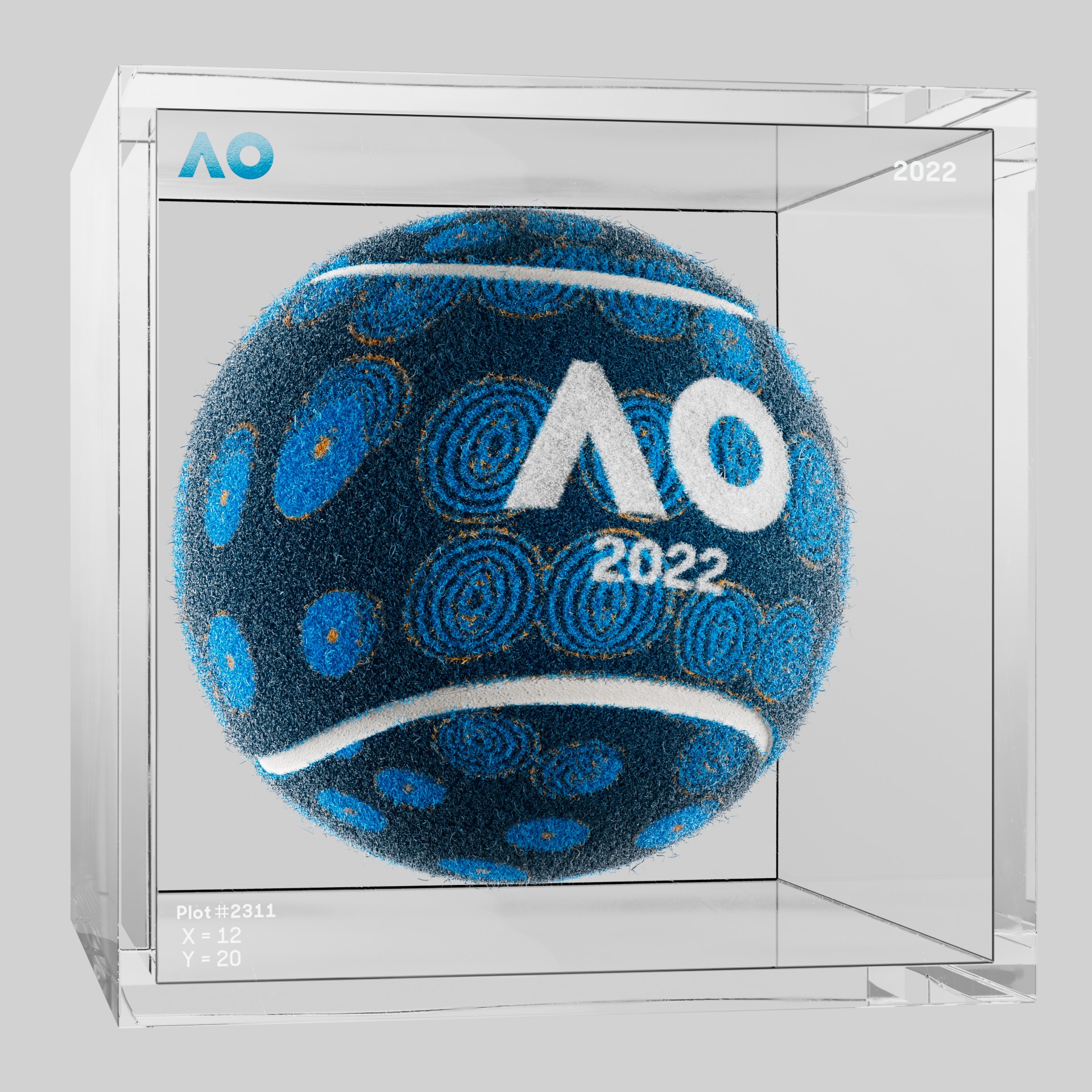 The Australian Open - The Australian Open Art Ball - AO Art Ball #3819 - NFT # 3819