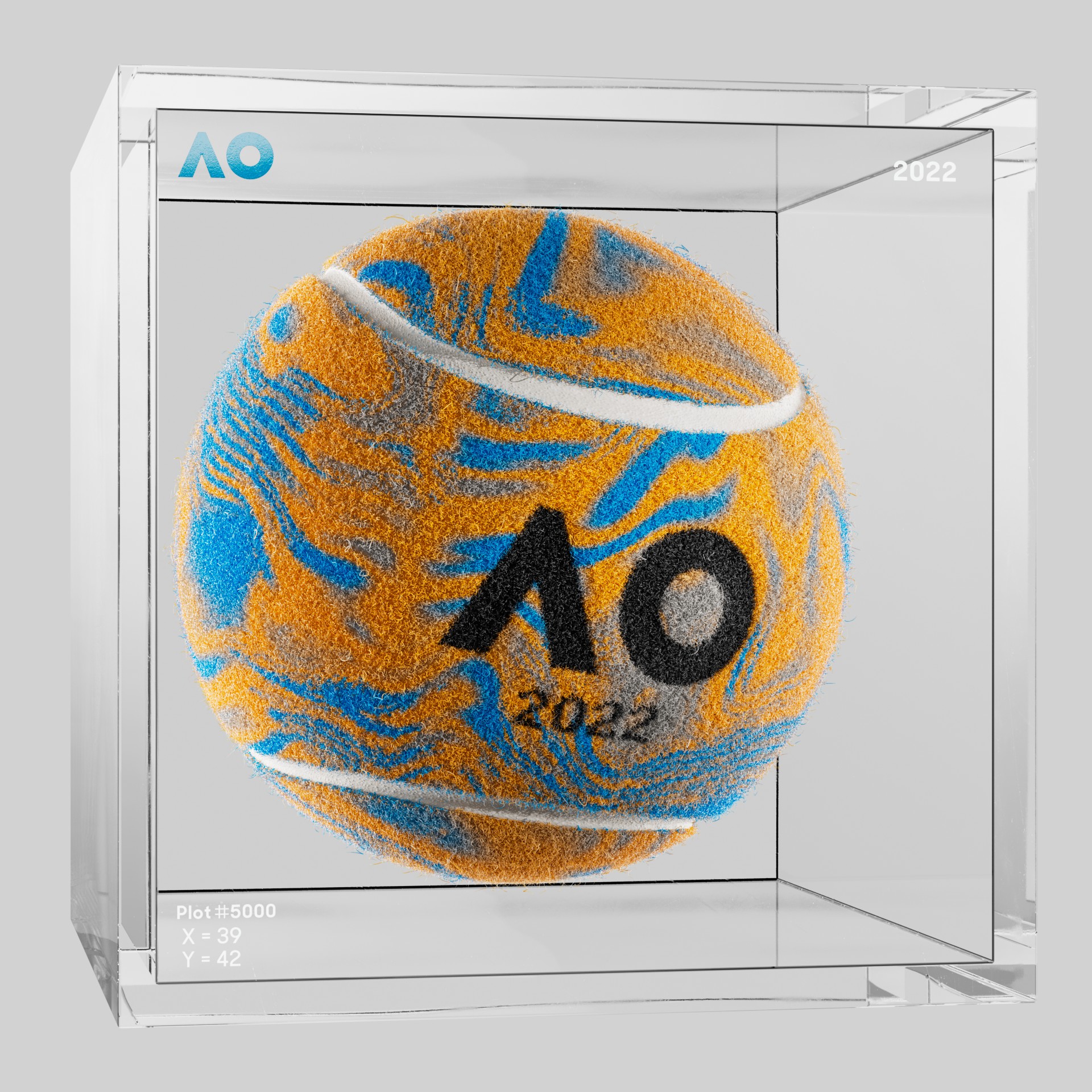 The Australian Open - The Australian Open Art Ball - AO Art Ball #382 - NFT # 382