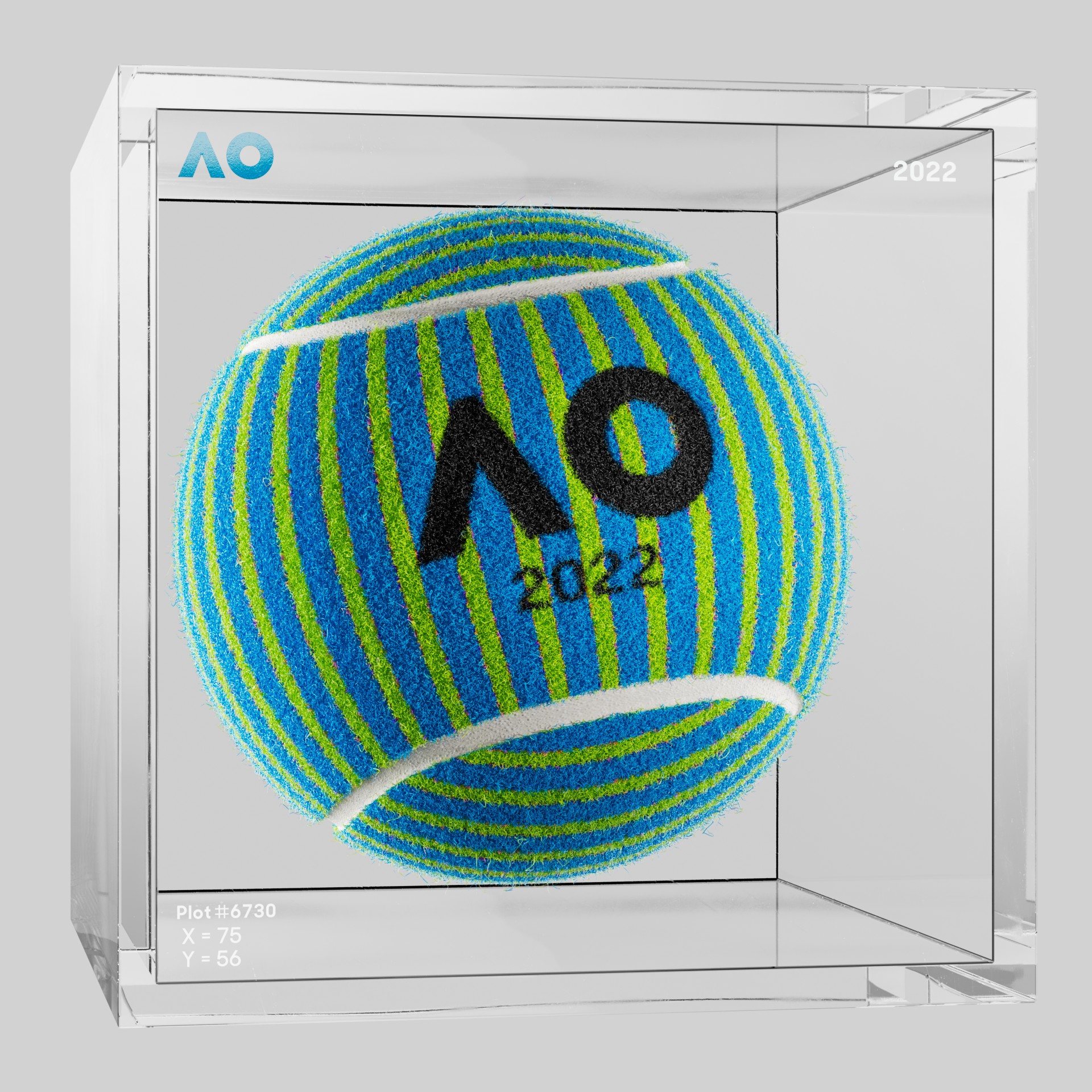 The Australian Open - The Australian Open Art Ball - AO Art Ball #3823 - NFT # 3823