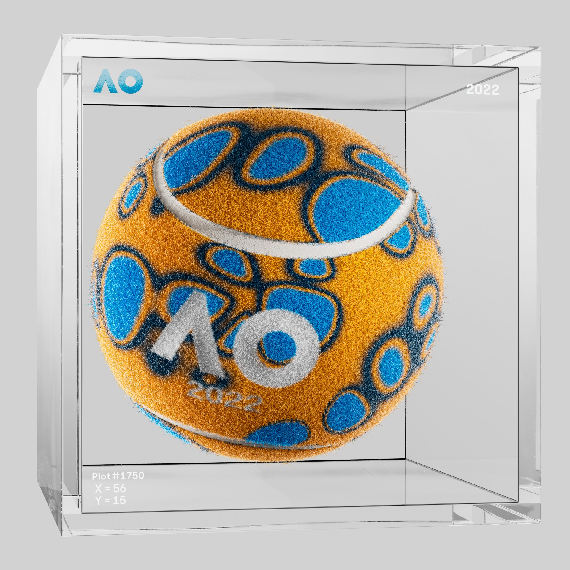 The Australian Open - The Australian Open Art Ball - AO Art Ball #3824 - NFT # 3824