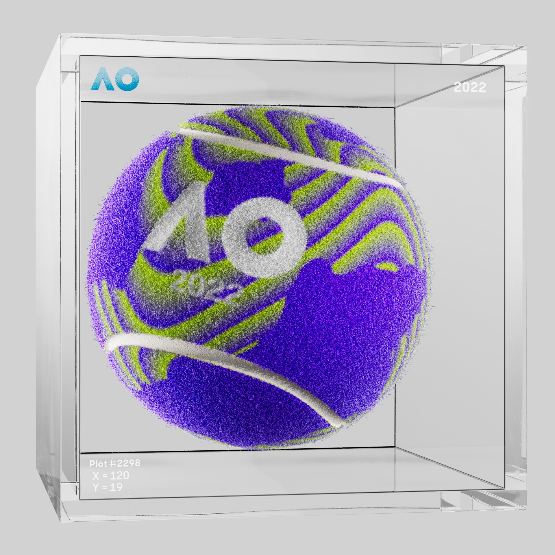 The Australian Open - The Australian Open Art Ball - AO Art Ball #383 - NFT # 383