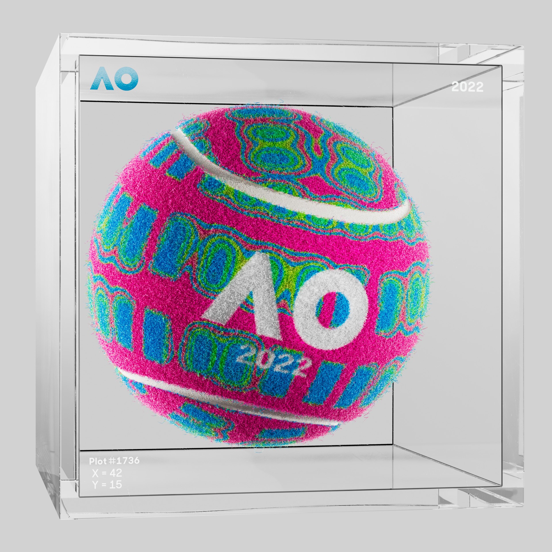 The Australian Open - The Australian Open Art Ball - AO Art Ball #3831 - NFT # 3831