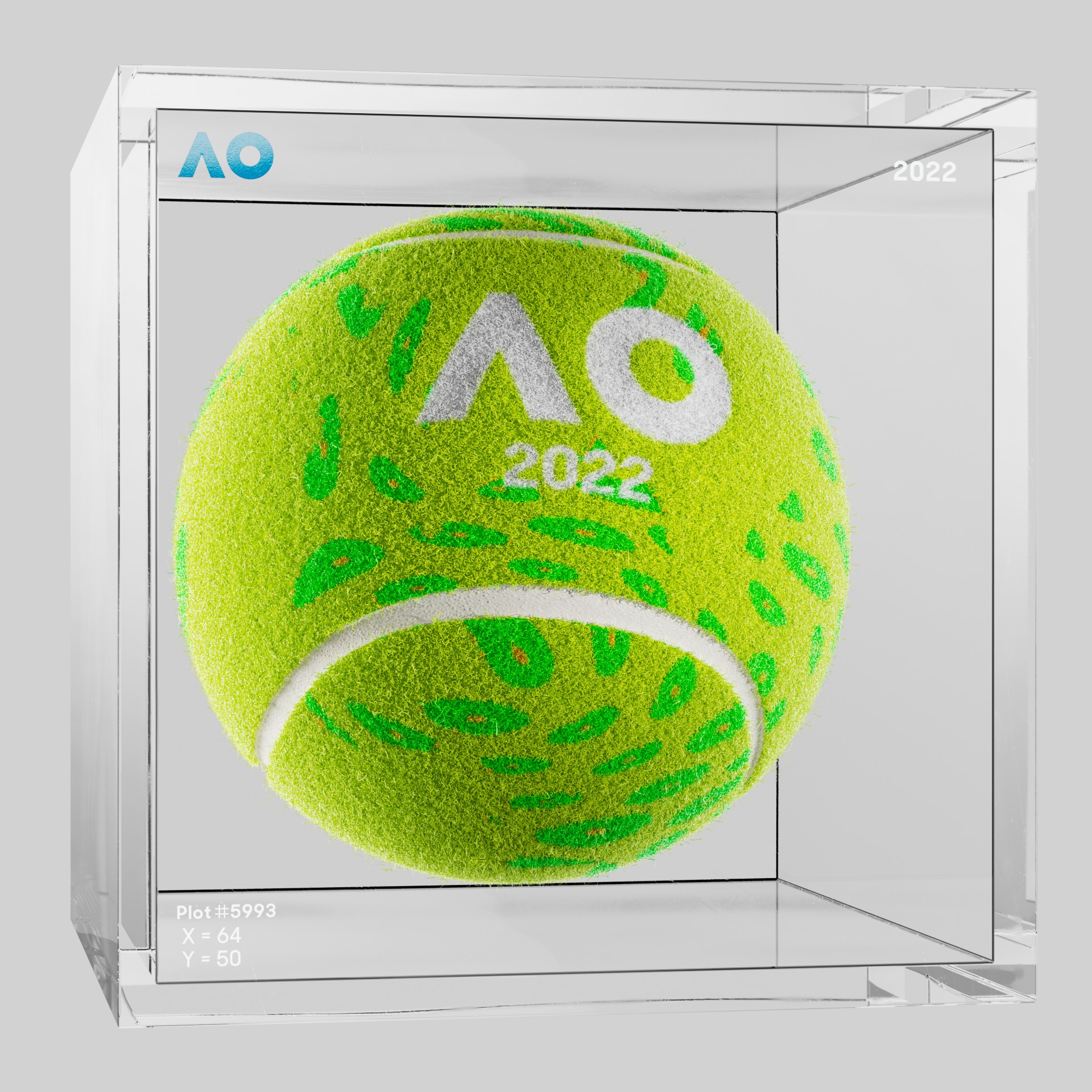 The Australian Open - The Australian Open Art Ball - AO Art Ball #3833 - NFT # 3833