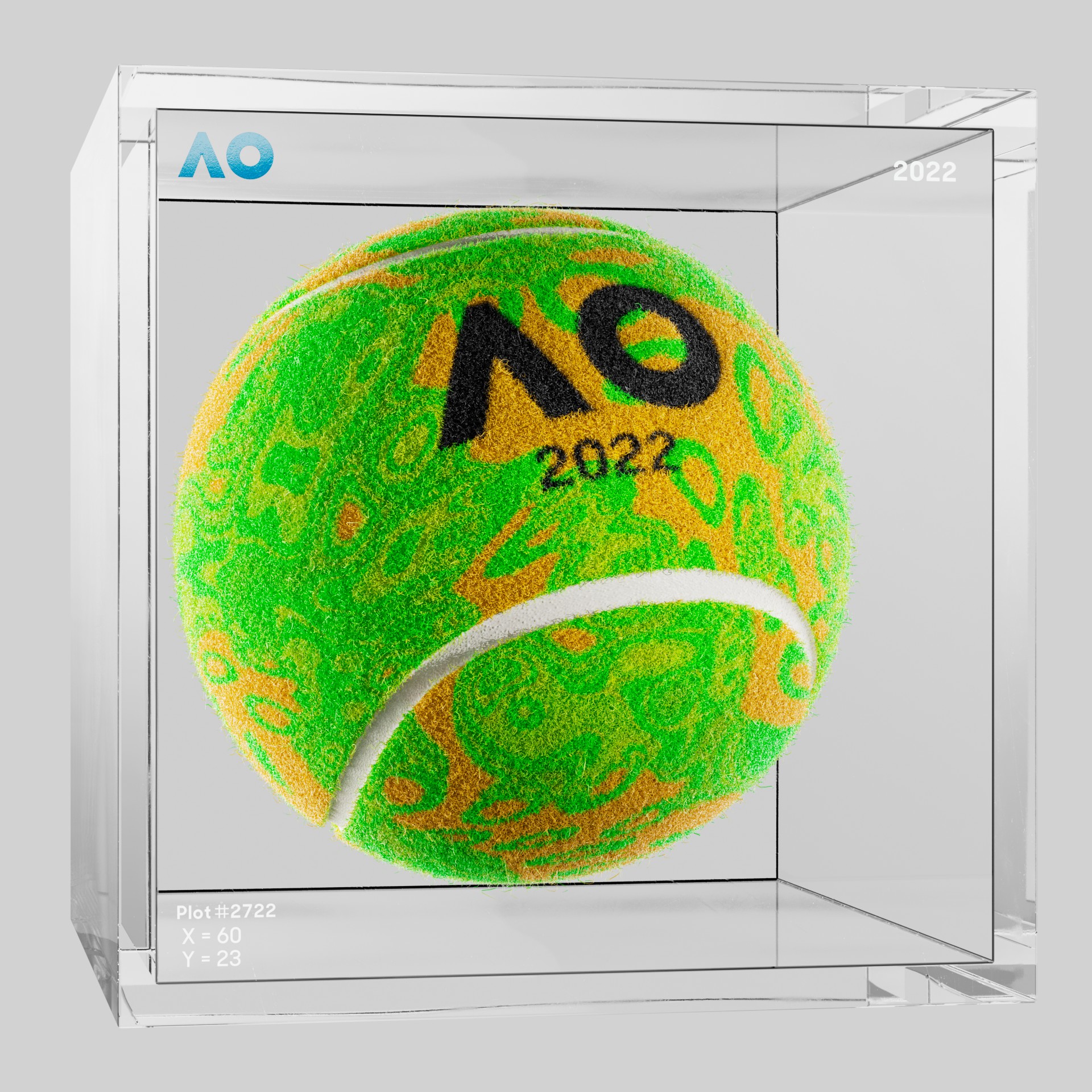 The Australian Open - The Australian Open Art Ball - AO Art Ball #384 - NFT # 384