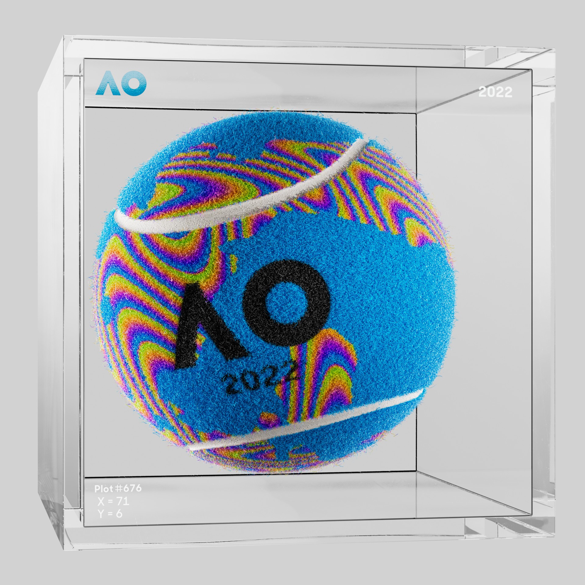 The Australian Open - The Australian Open Art Ball - AO Art Ball #3849 - NFT # 3849