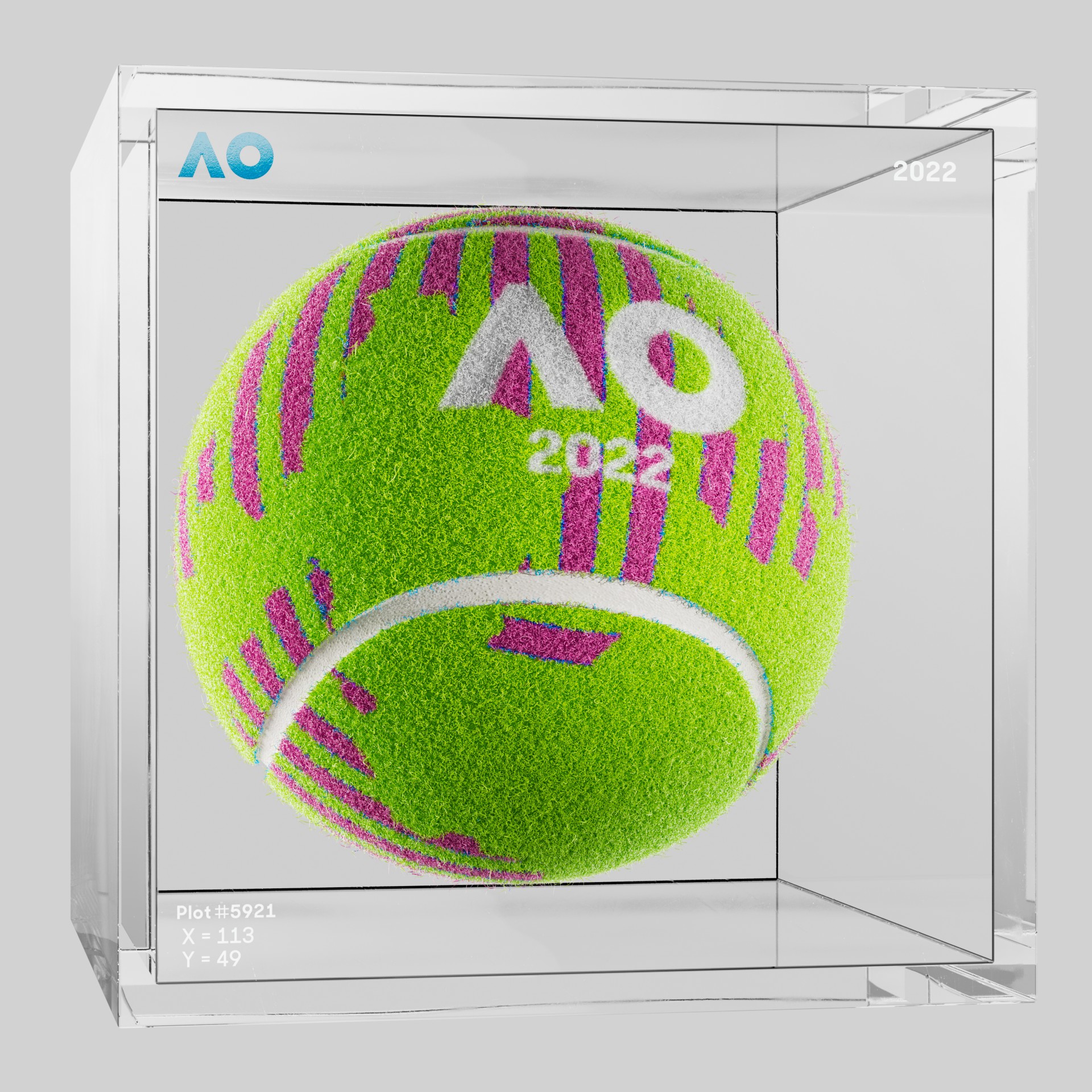 The Australian Open - The Australian Open Art Ball - AO Art Ball #385 - NFT # 385