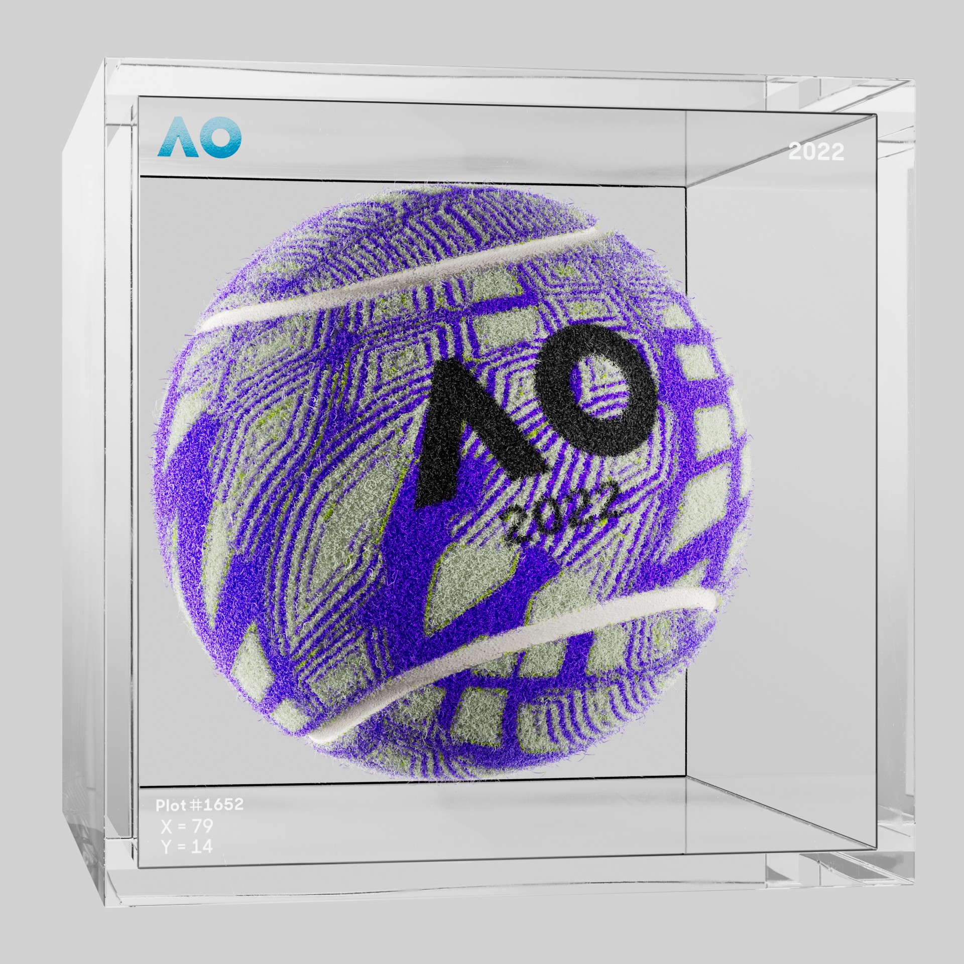 The Australian Open - The Australian Open Art Ball - AO Art Ball #3851 - NFT # 3851