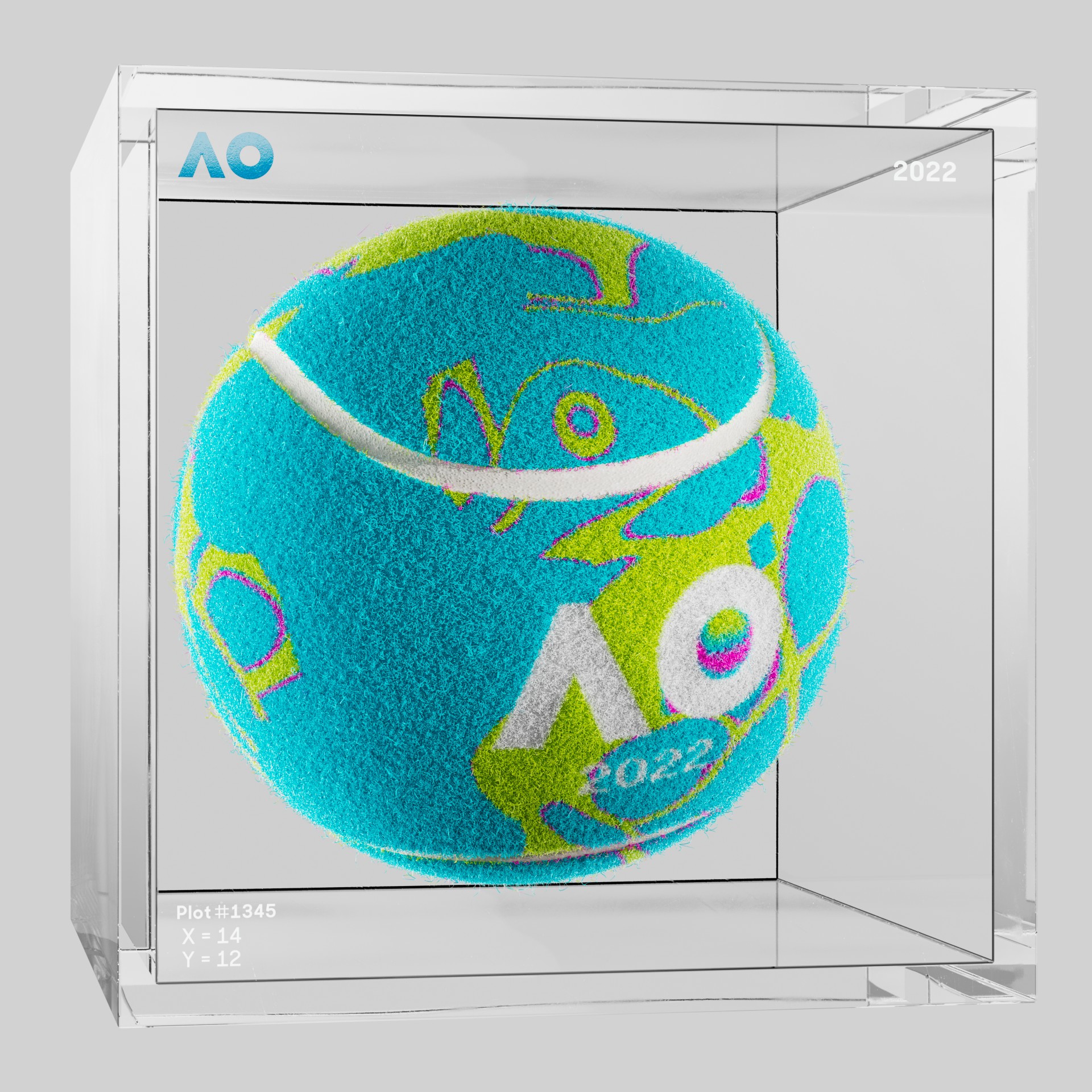 The Australian Open - The Australian Open Art Ball - AO Art Ball #3853 - NFT # 3853