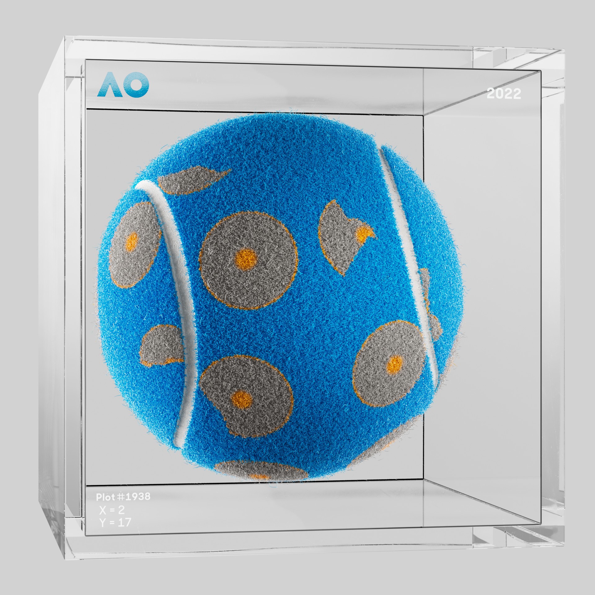 The Australian Open - The Australian Open Art Ball - AO Art Ball #3856 - NFT # 3856