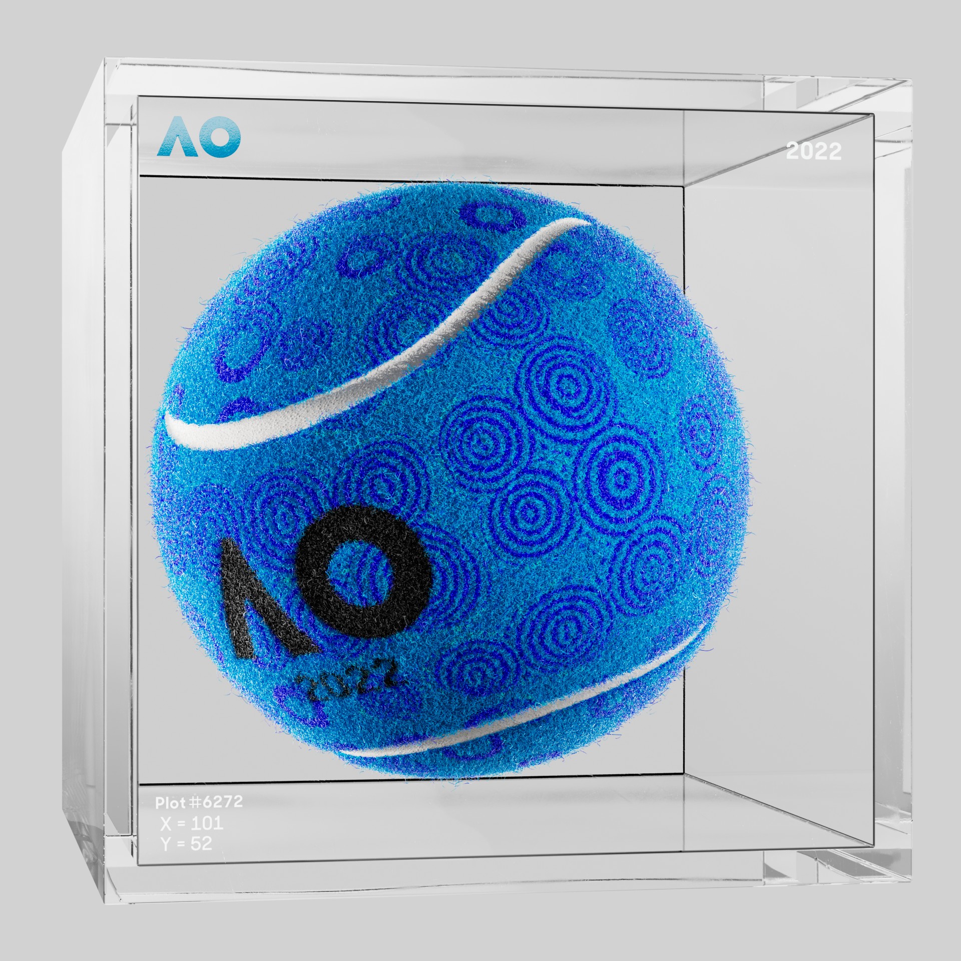 The Australian Open - The Australian Open Art Ball - AO Art Ball #386 - NFT # 386