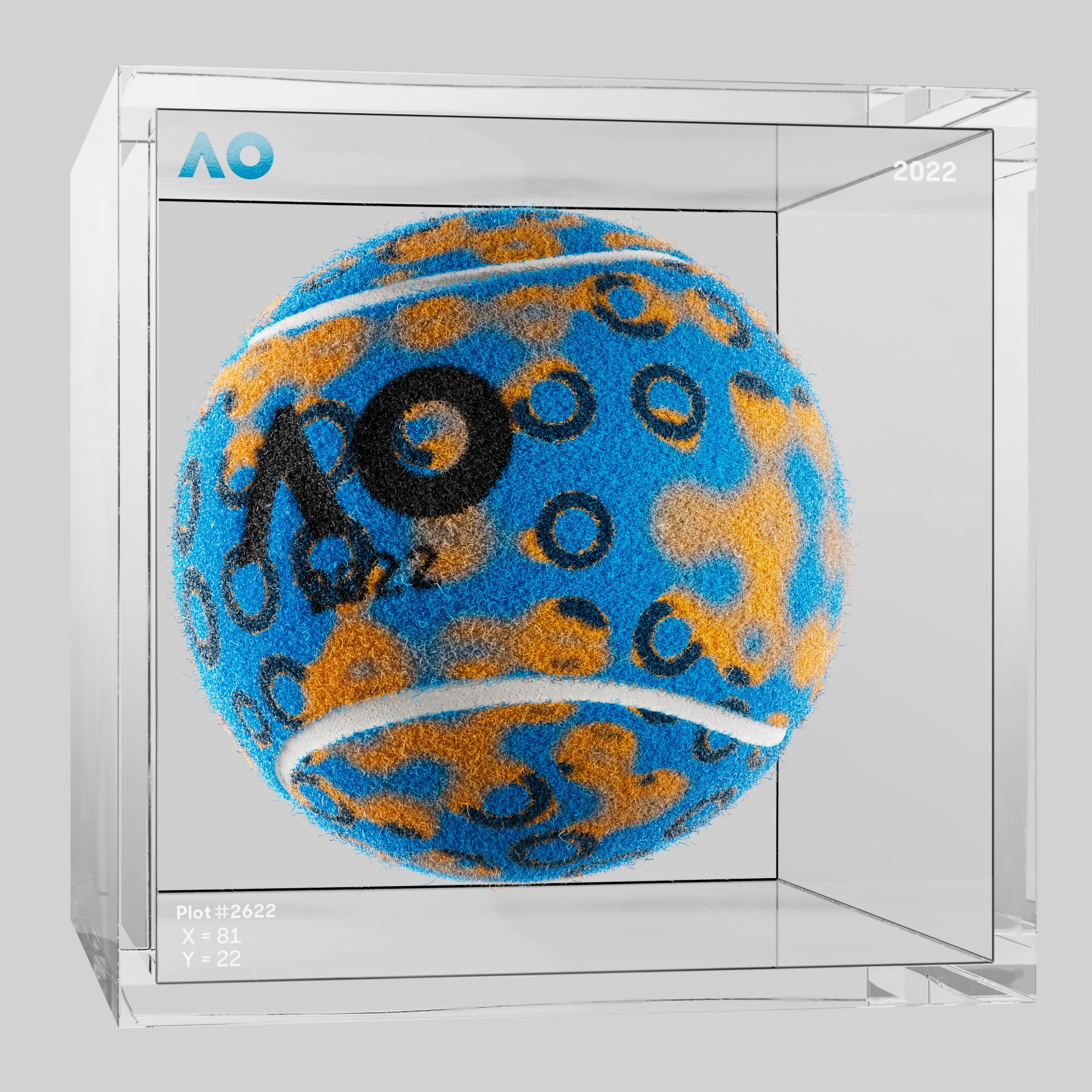 The Australian Open - The Australian Open Art Ball - AO Art Ball #3860 - NFT # 3860