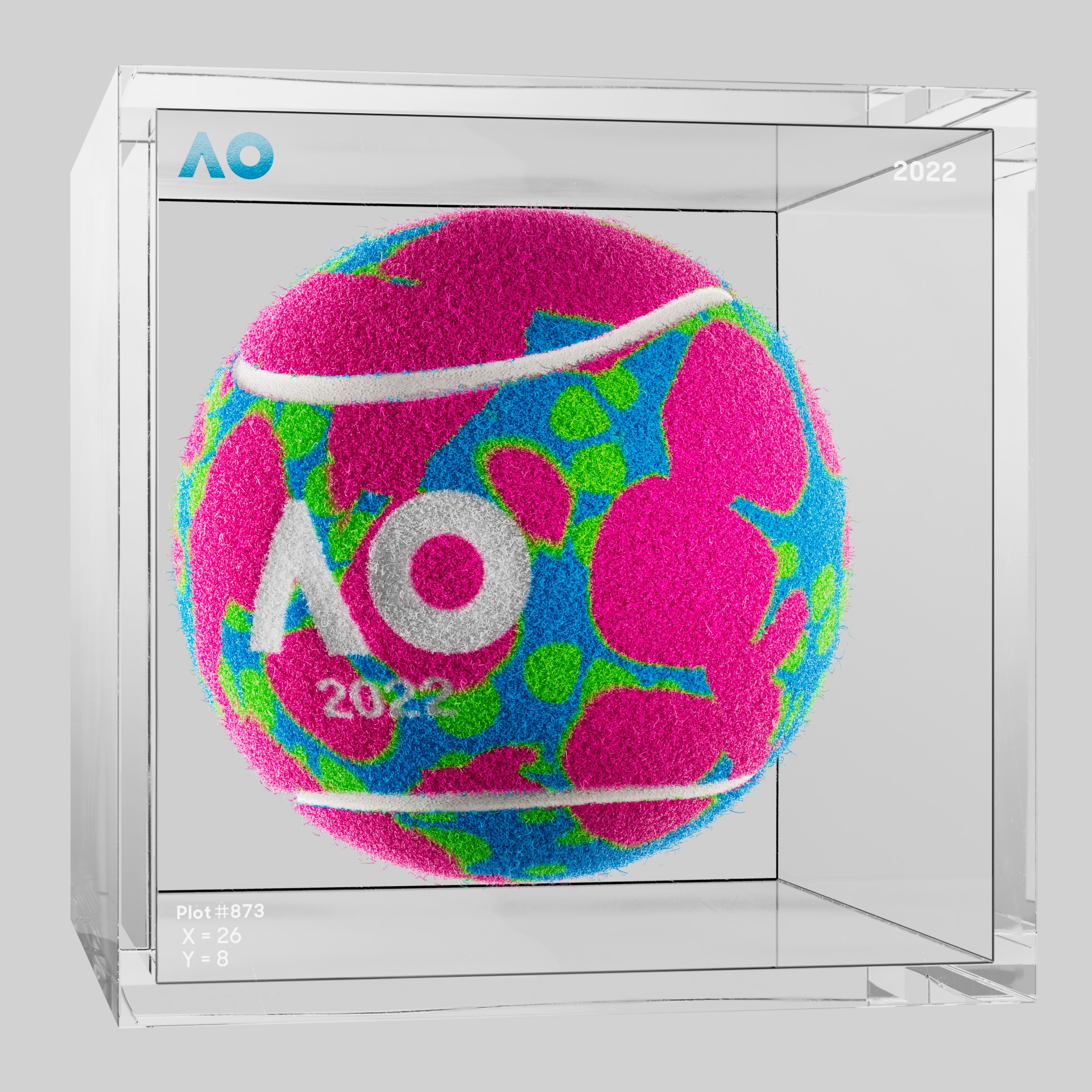 The Australian Open - The Australian Open Art Ball - AO Art Ball #3870 - NFT # 3870