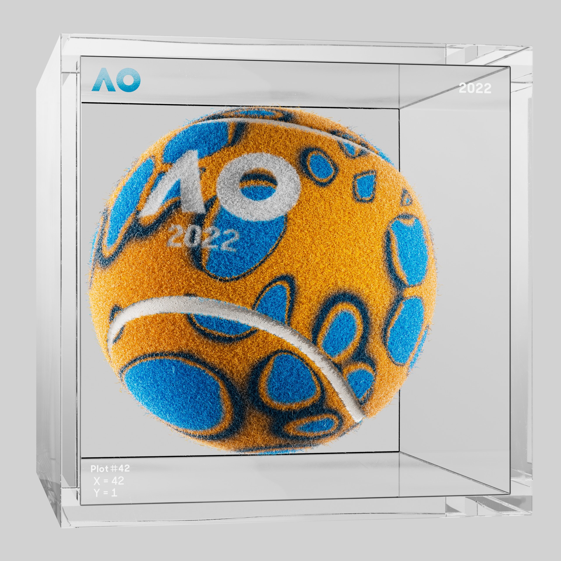 The Australian Open - The Australian Open Art Ball - AO Art Ball #3872 - NFT # 3872