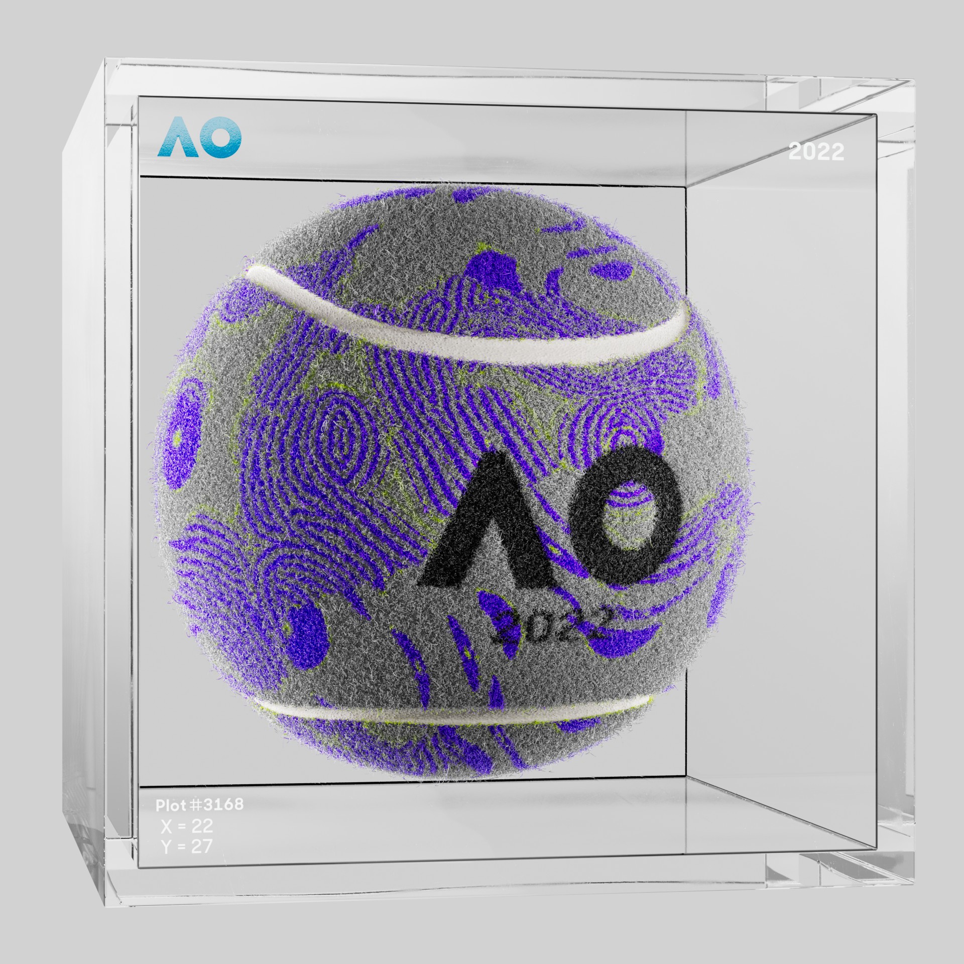 The Australian Open - The Australian Open Art Ball - AO Art Ball #3873 - NFT # 3873