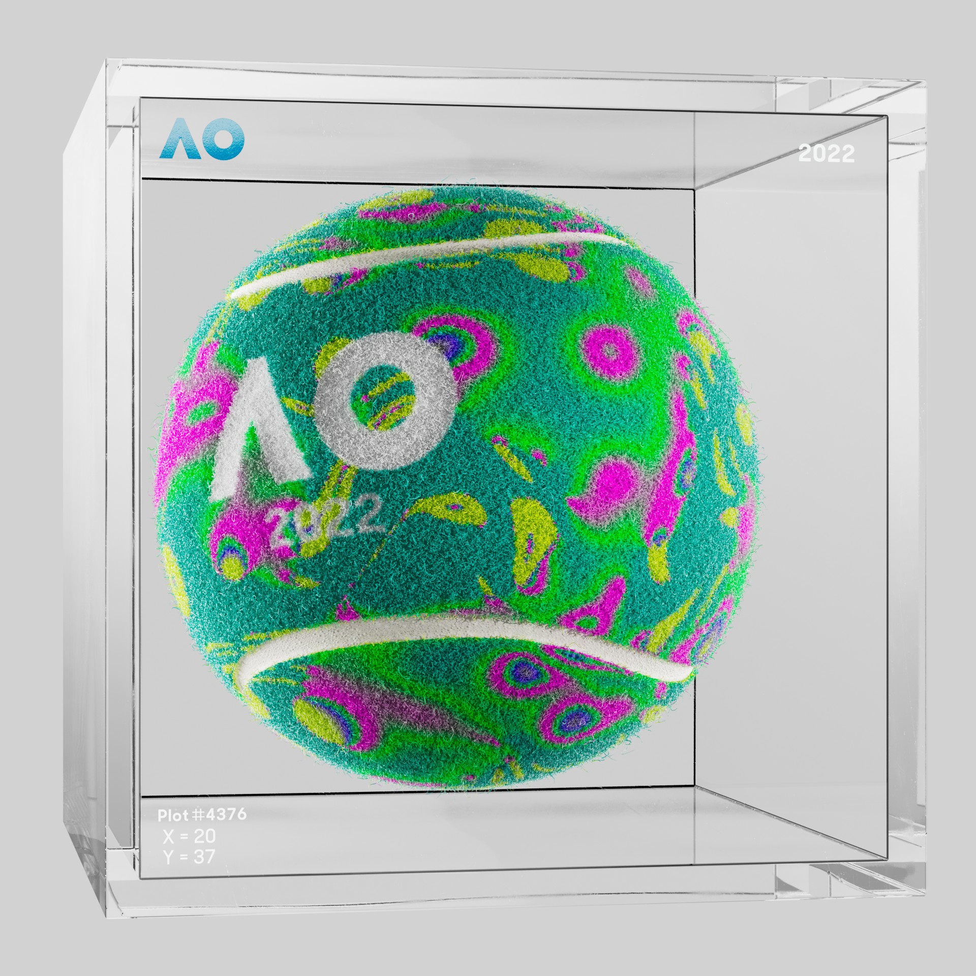 The Australian Open - The Australian Open Art Ball - AO Art Ball #3875 - NFT # 3875