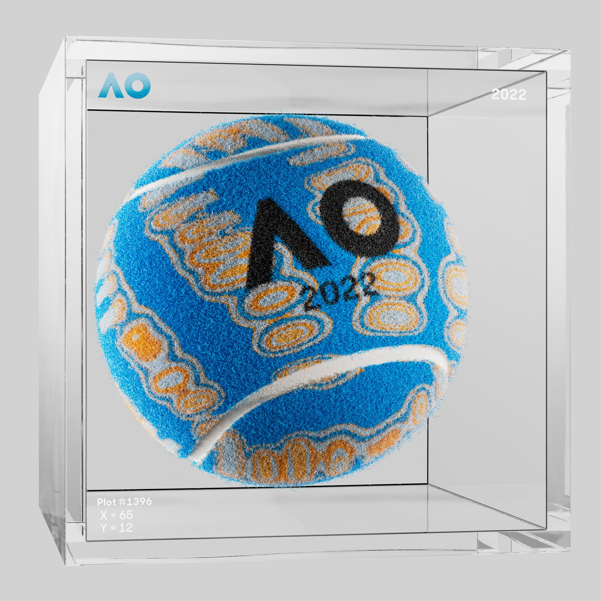 The Australian Open - The Australian Open Art Ball - AO Art Ball #3879 - NFT # 3879