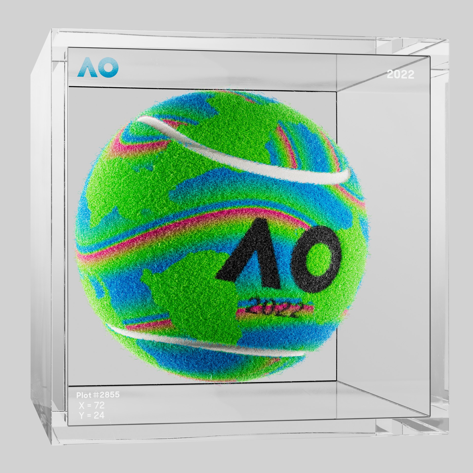 The Australian Open - The Australian Open Art Ball - AO Art Ball #3881 - NFT # 3881