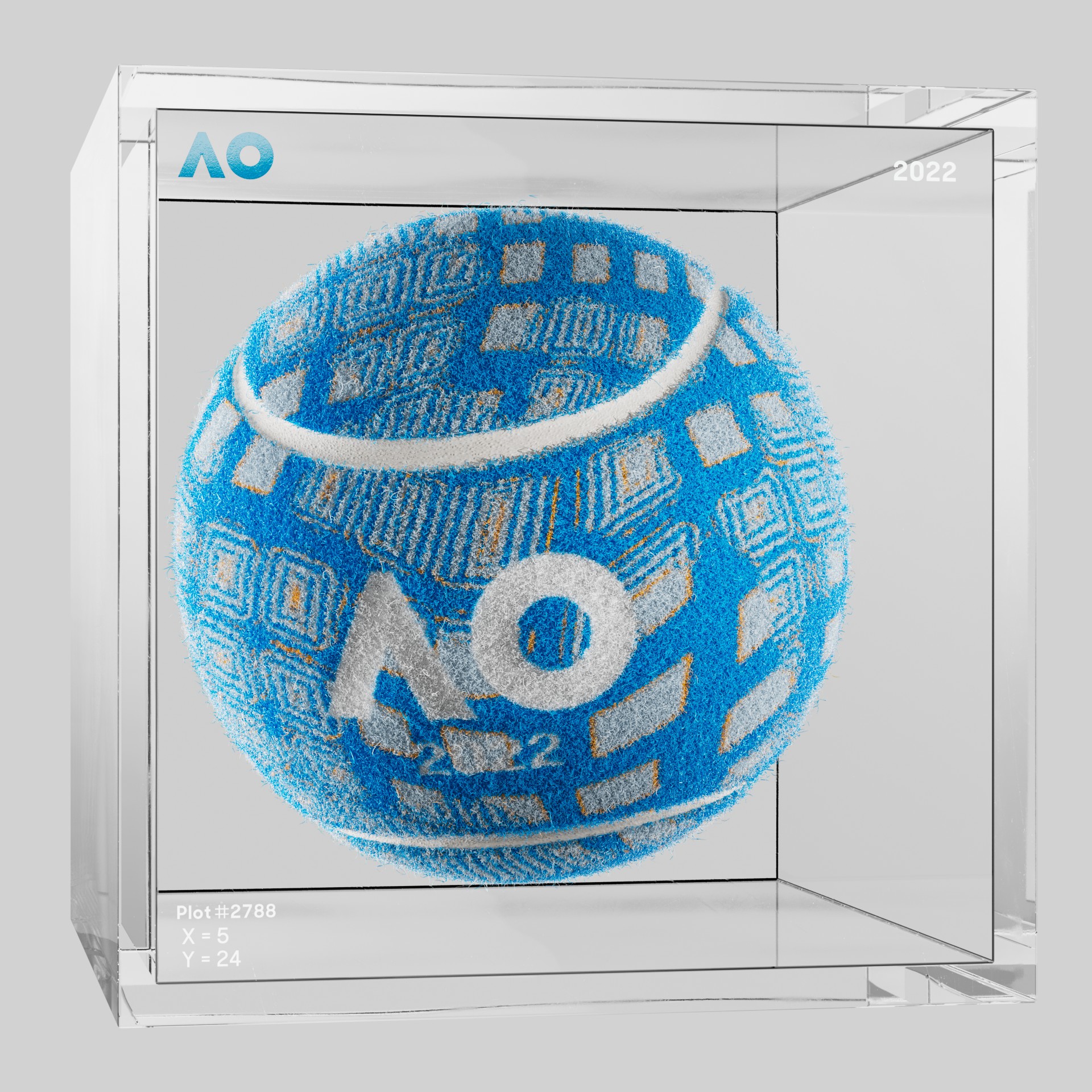 The Australian Open - The Australian Open Art Ball - AO Art Ball #3882 - NFT # 3882