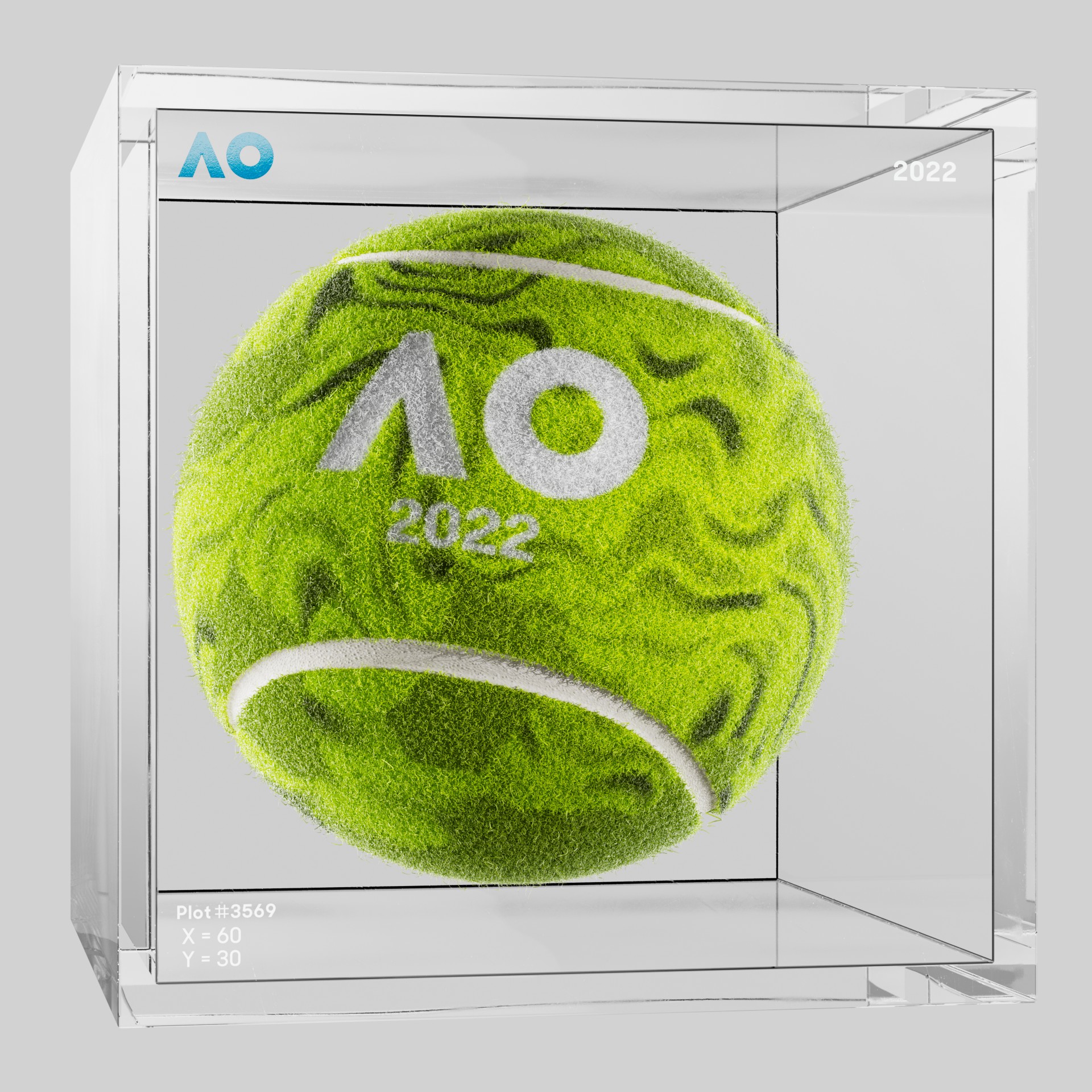The Australian Open - The Australian Open Art Ball - AO Art Ball #3891 - NFT # 3891