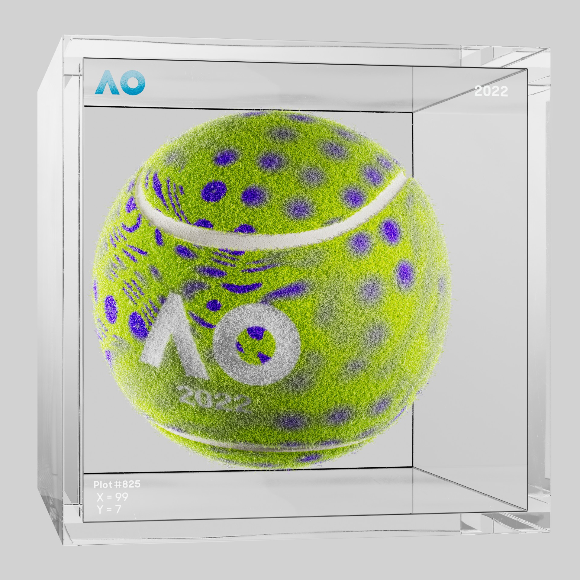The Australian Open - The Australian Open Art Ball - AO Art Ball #3892 - NFT # 3892