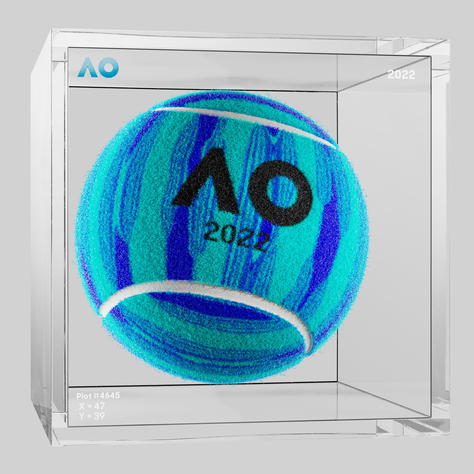 The Australian Open - The Australian Open Art Ball - AO Art Ball #3895 - NFT # 3895
