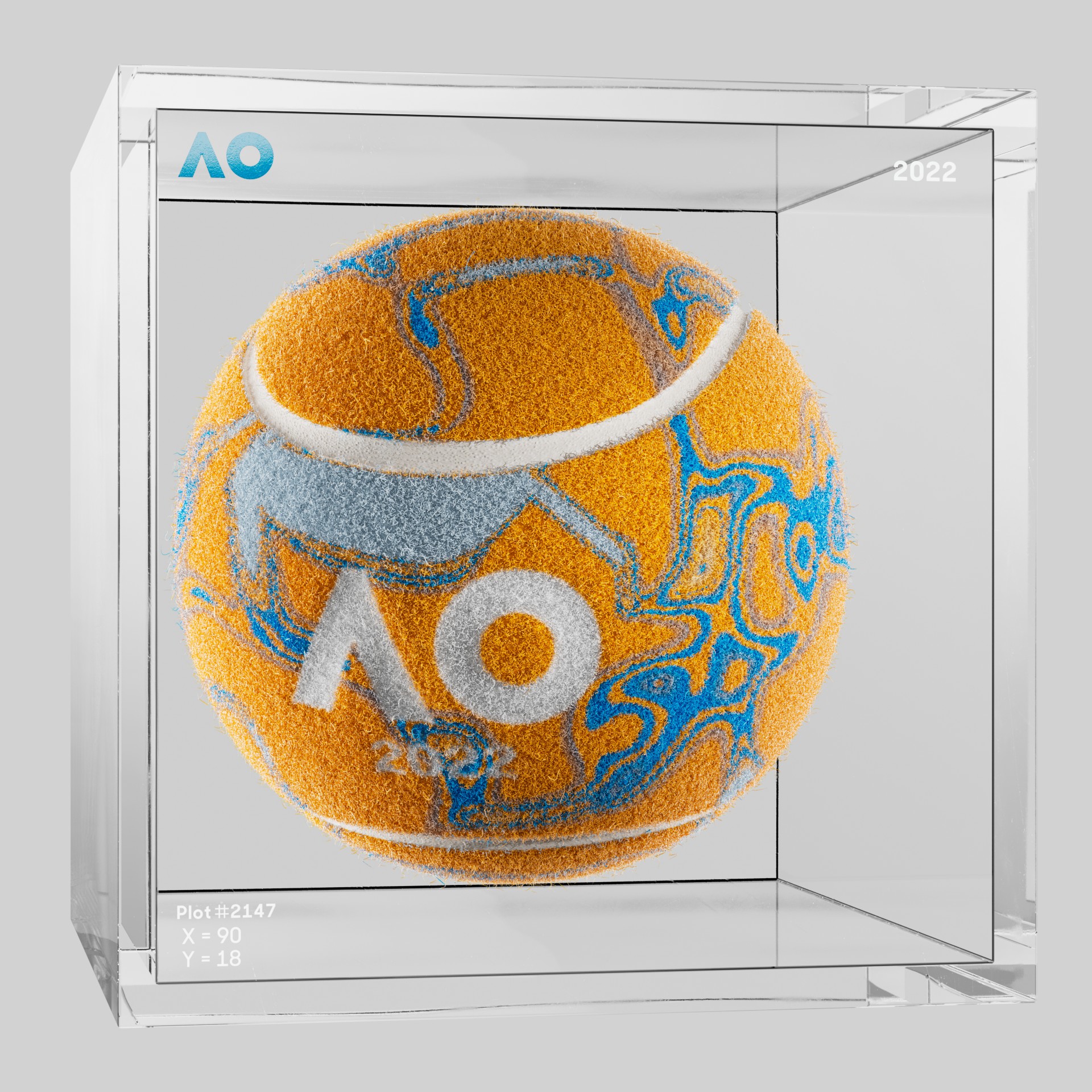 The Australian Open - The Australian Open Art Ball - AO Art Ball #3897 - NFT # 3897