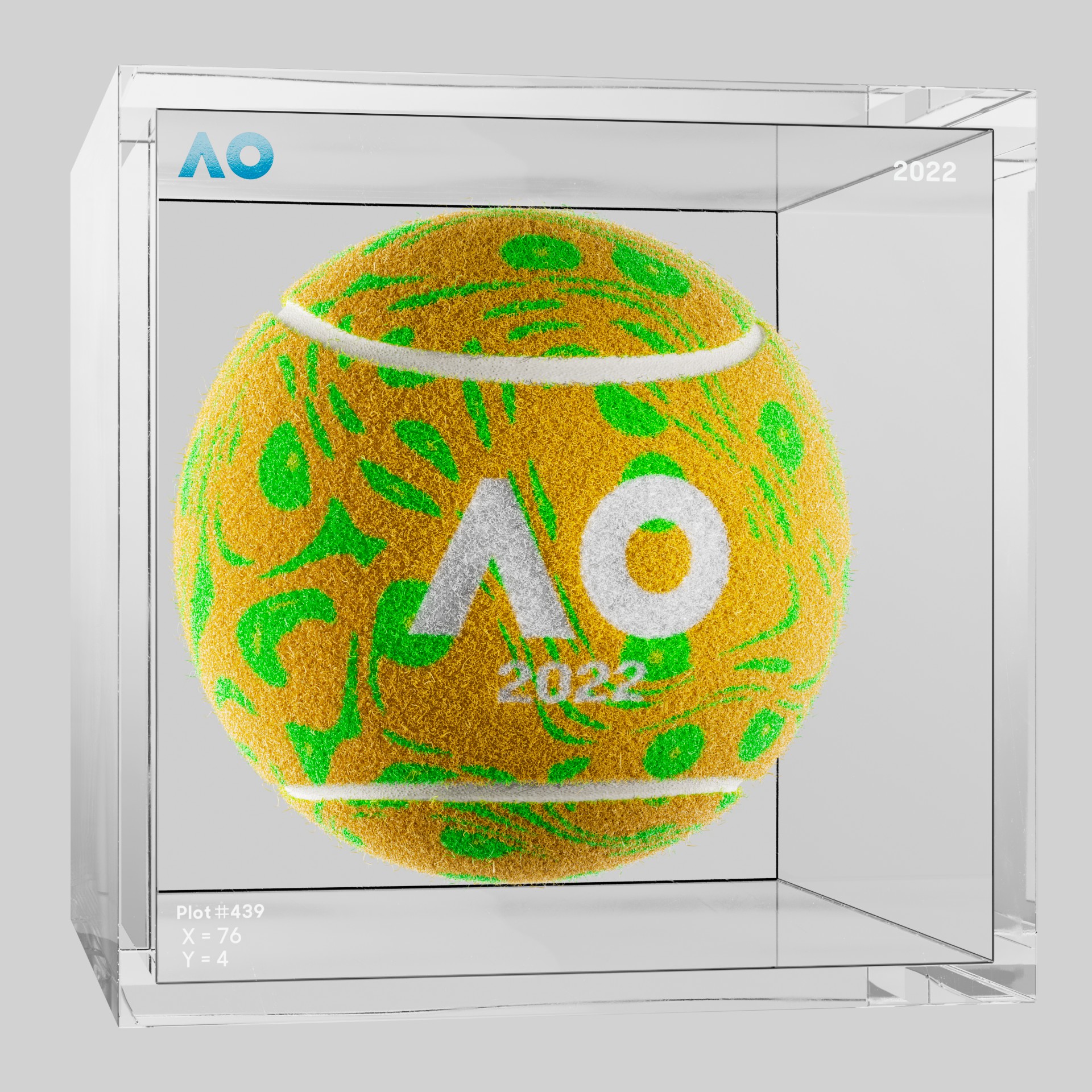 The Australian Open - The Australian Open Art Ball - AO Art Ball #3898 - NFT # 3898