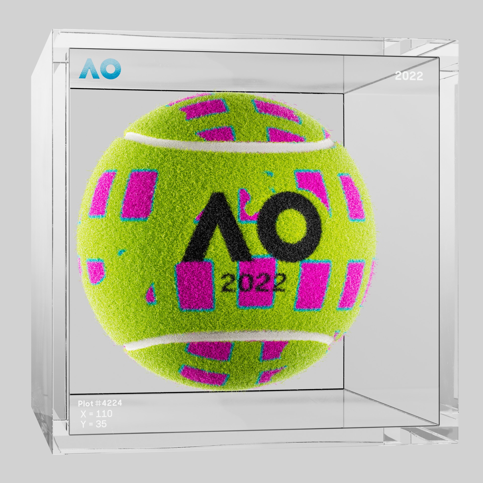 The Australian Open - The Australian Open Art Ball - AO Art Ball #3899 - NFT # 3899