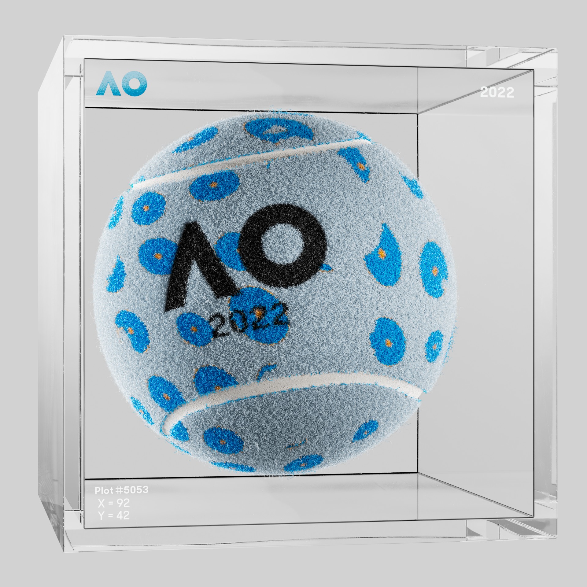The Australian Open - The Australian Open Art Ball - AO Art Ball #39 - NFT # 39