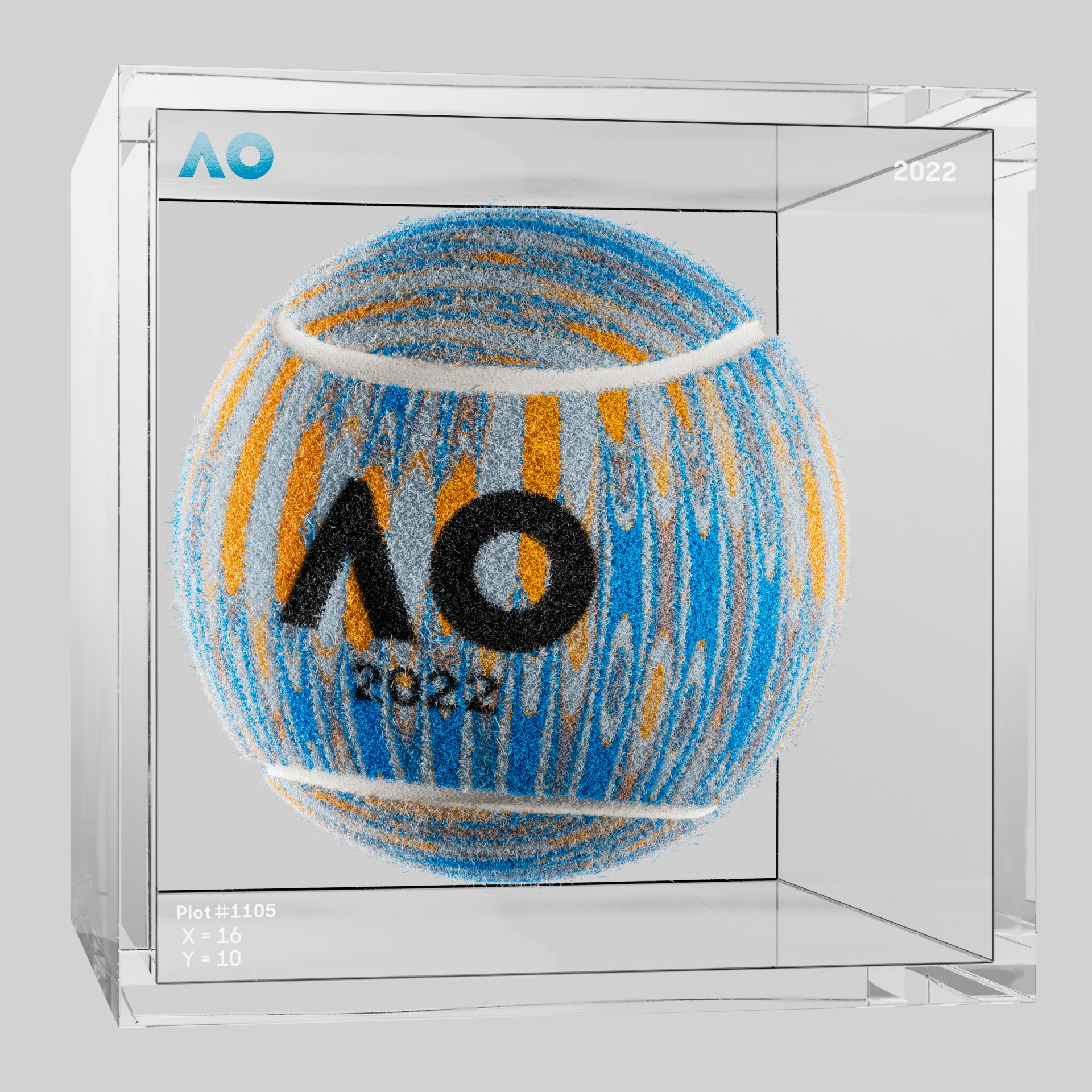 The Australian Open - The Australian Open Art Ball - AO Art Ball #3901 - NFT # 3901