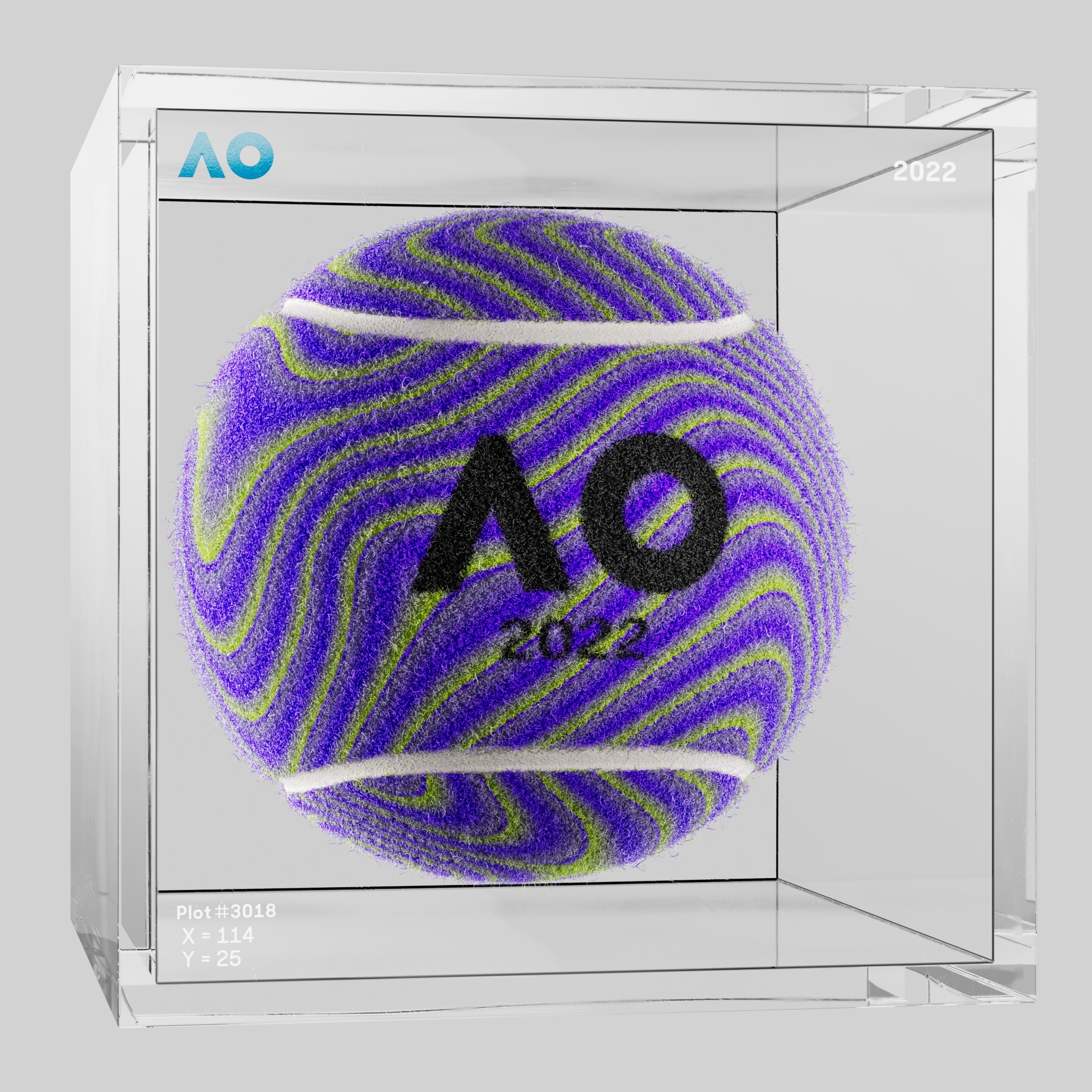 The Australian Open - The Australian Open Art Ball - AO Art Ball #3903 - NFT # 3903